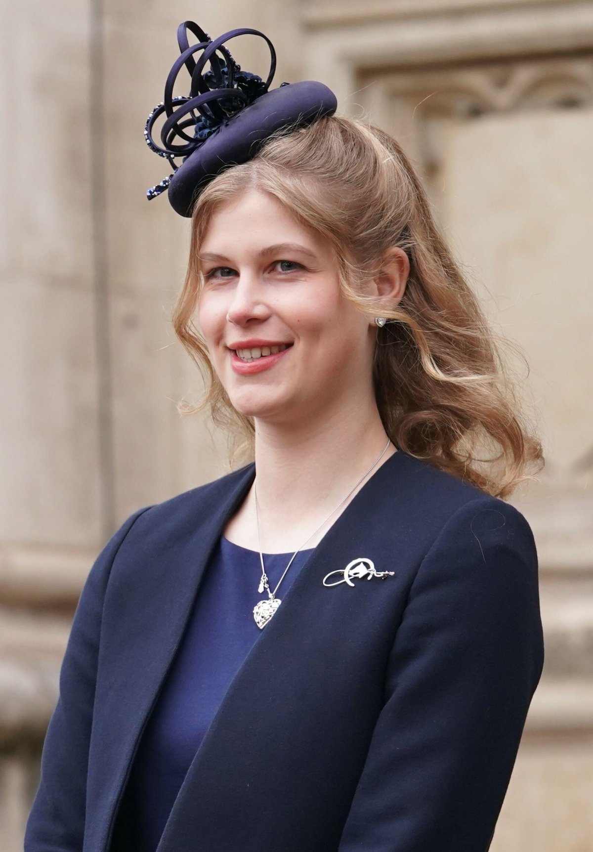Lady Louise Windsor attends a service of thanksgiving for the life of Prince Philip, Duke of Edinburgh at Westminster Abbey in London on March 29, 2022 (Kirsty O'Connor/PA Images/Alamy)