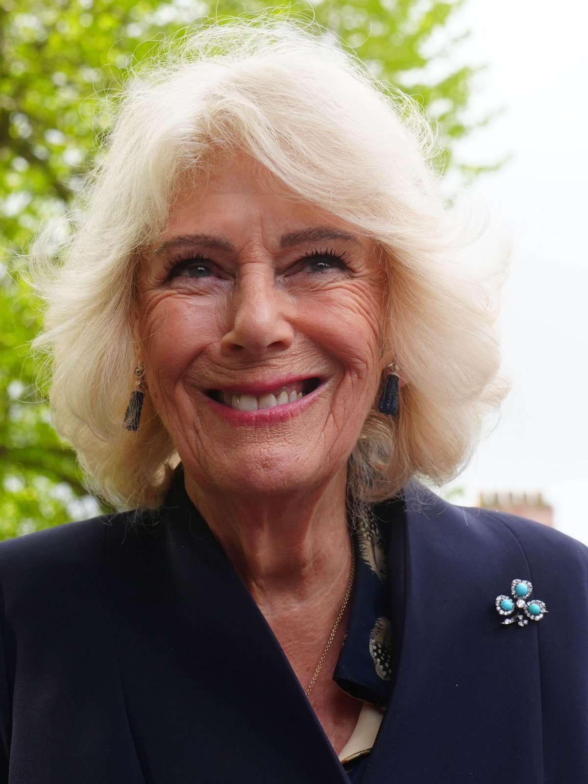 Queen Camilla visits the village of Hillsborough on May 20, 2026 (Brian Lawless/PA Images/Alamy)