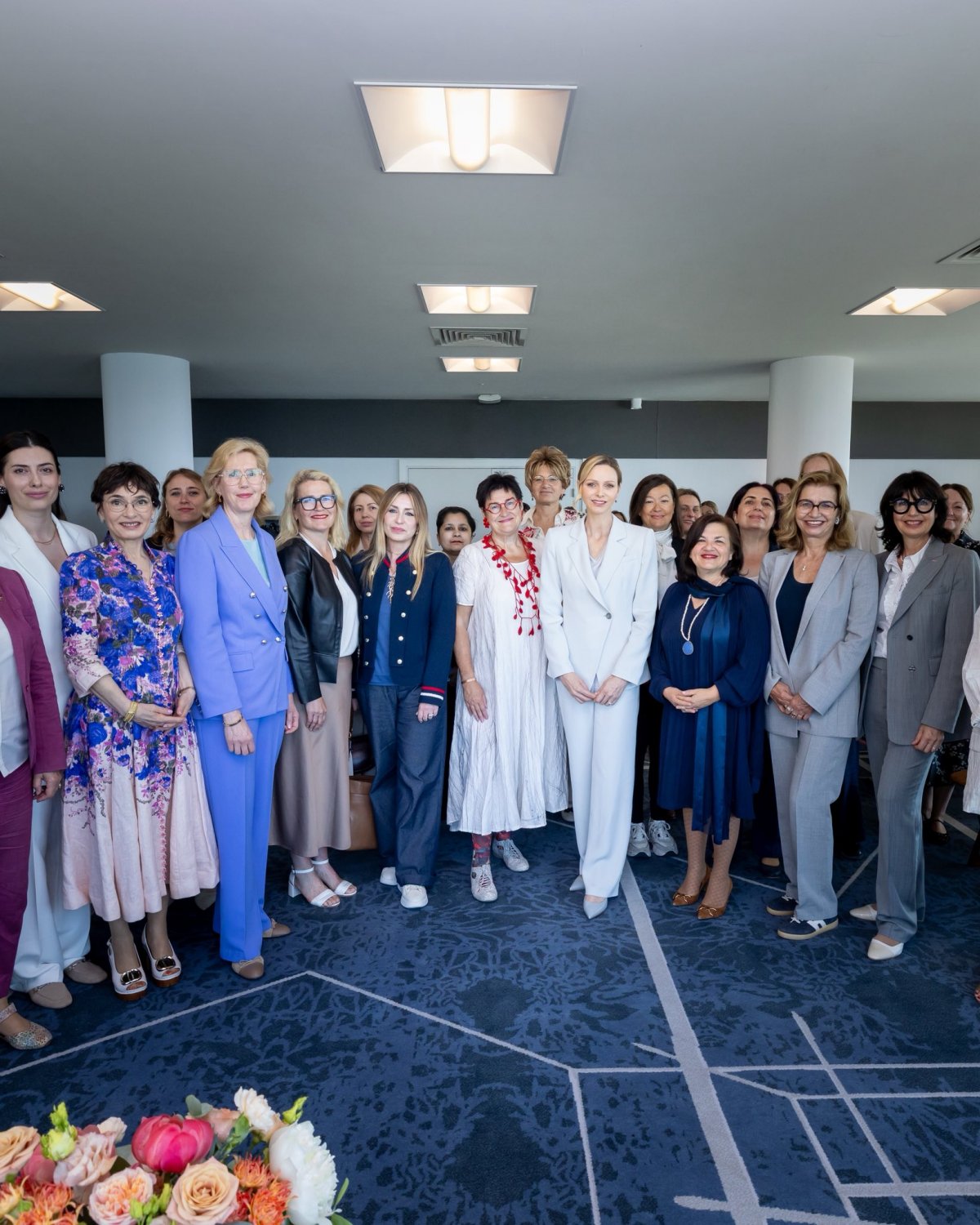 The Princess of Monaco attends the Women@APCE group working breakfast of the Parliamentary Assembly of the Council of Europe on May 22, 2026 (Frédéric Nebinger/Palais Princier de Monaco)