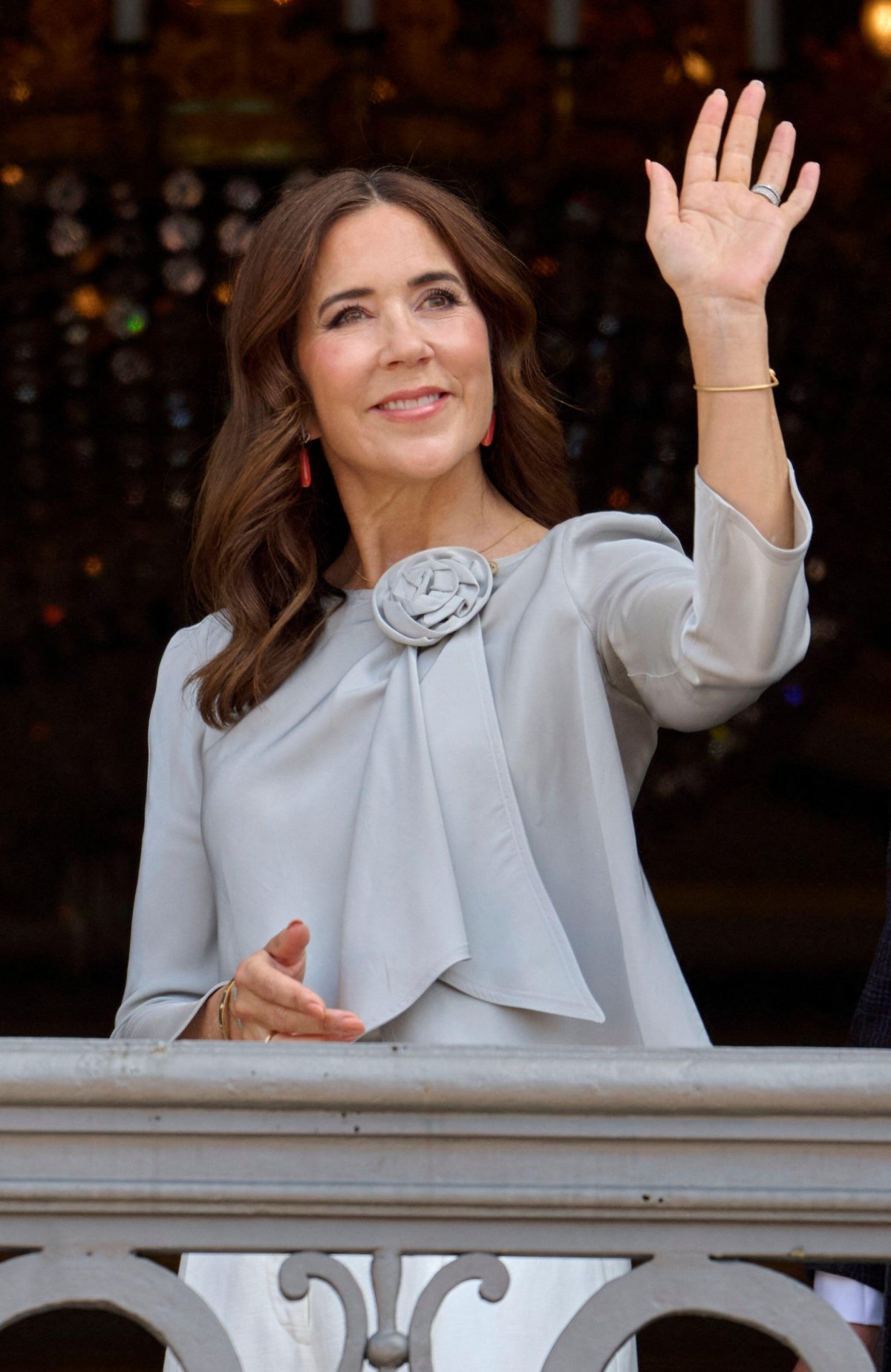 The King and Queen of Denmark, with Prince Vincent and Princess Josephine, celebrate his 58th birthday at Amalienborg in Copenhagen on May 26, 2026 (Stefan Lindblom/TT News Agency/Alamy)