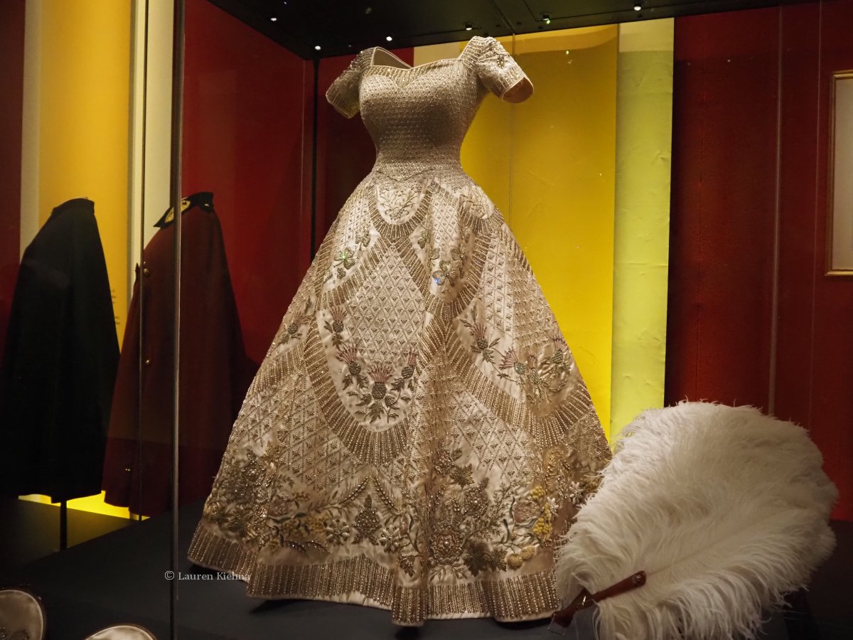 Views of Queen Elizabeth II: Her Life In Style at the King's Gallery, Buckingham Palace in London on April 9, 2026 (Photograph © Lauren Kiehna. All rights reserved.)