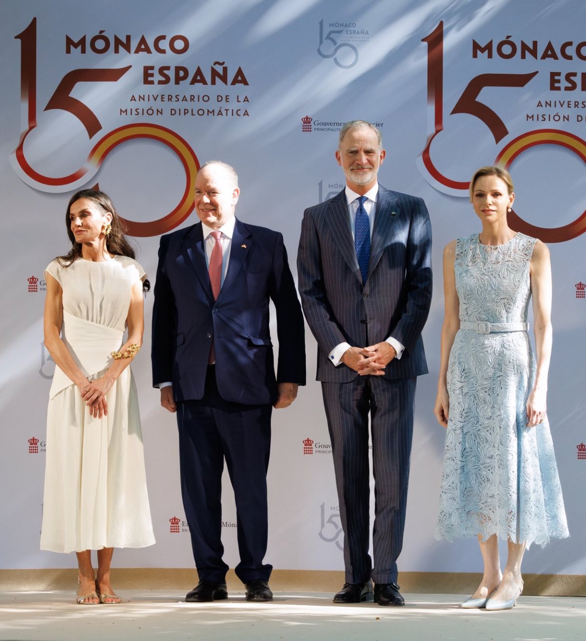 The King and Queen of Spain and the Prince and Princess of Monaco celebrate 150 years of diplomatic ties between the two nations in Madrid on June 1, 2026 (Michaël Alesi/Palais Princier de Monaco)