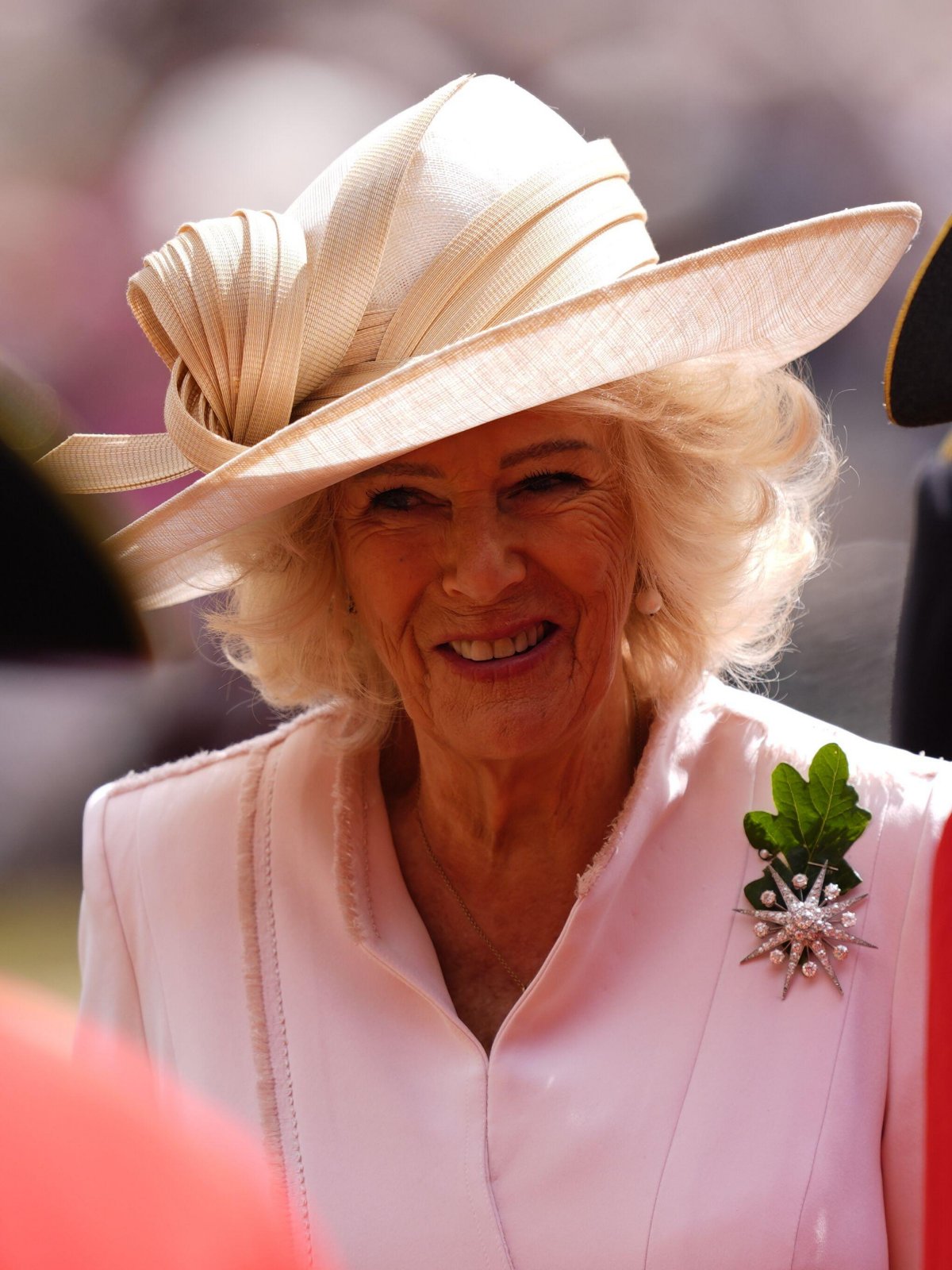 Queen Camilla attends the Chelsea Pensioners Founder's Day at Royal Hospital Chelsea in London on June 4, 2026 (Jordan Pettitt/PA Images/Alamy)