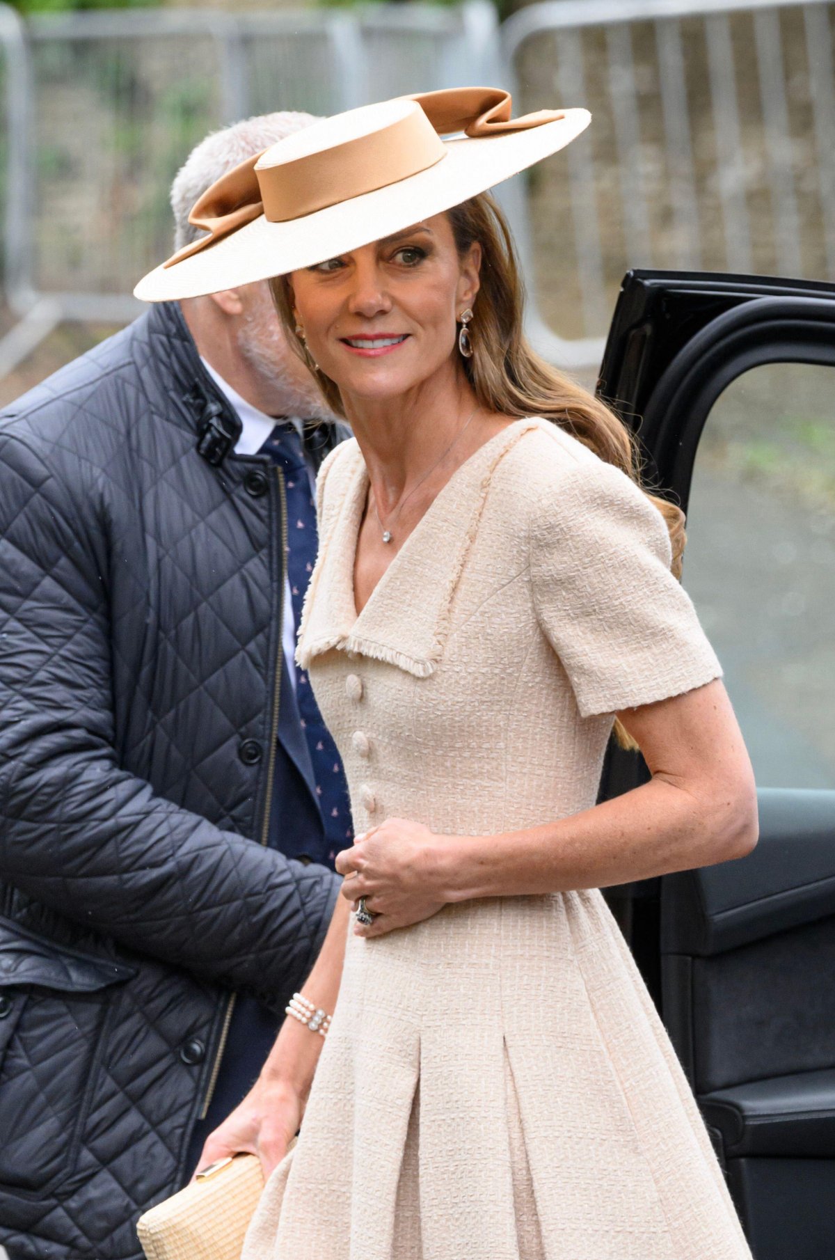 The Prince and Princess of Wales attend the wedding of Peter Phillips and Harriet Sperling at All Saints' Church in Kemble on June 6, 2026 (Doug Peters/Alamy)