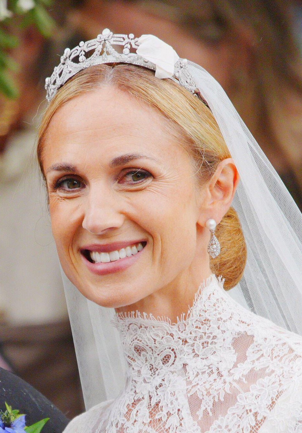 Harriet Sperling is pictured after her wedding to Peter Phillips at All Saints' Church in Kemble on June 6, 2026 (Ben Birchall/PA Images/Alamy)