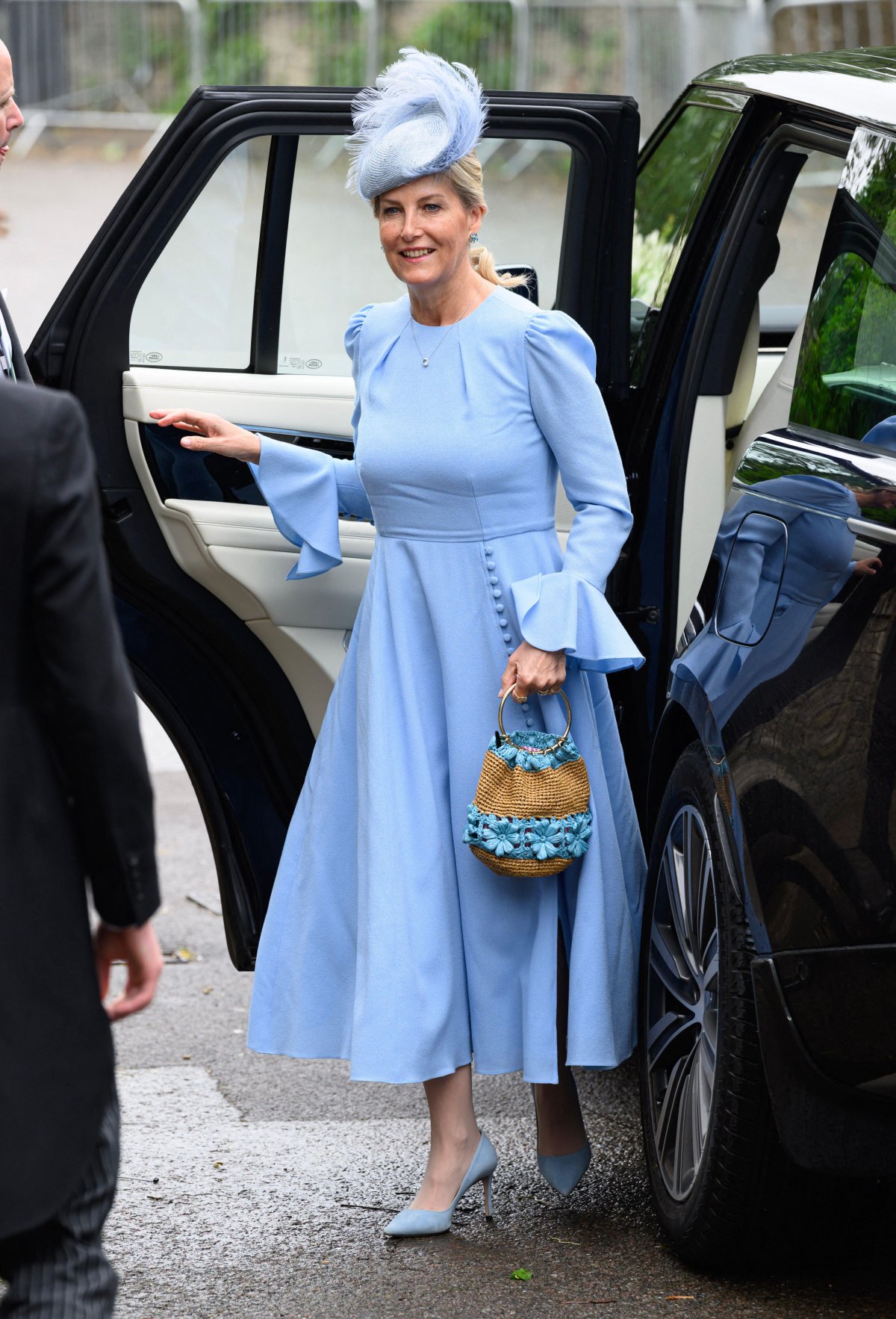 The Duchess of Edinburgh attends the wedding of Peter Phillips and Harriet Sperling at All Saints' Church in Kemble on June 6, 2026 (Doug Peters/Alamy)