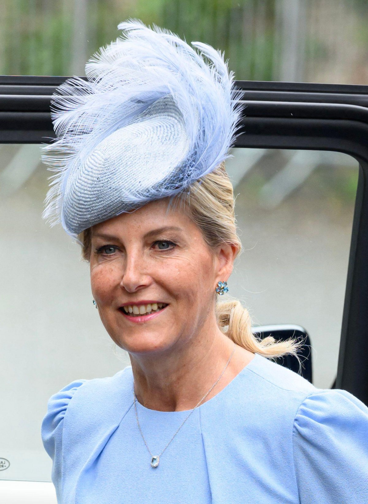 The Duchess of Edinburgh attends the wedding of Peter Phillips and Harriet Sperling at All Saints' Church in Kemble on June 6, 2026 (Doug Peters/Alamy)