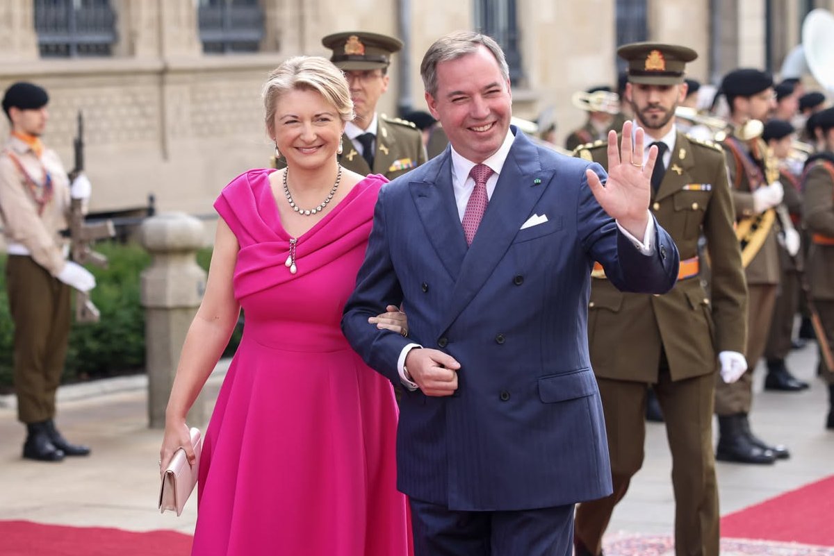 The Grand Duke and Grand Duchess of Luxembourg welcome the President of Portugal to Luxembourg on June 6, 2026 (Sophie Margue/Maison du Grand-Duc)