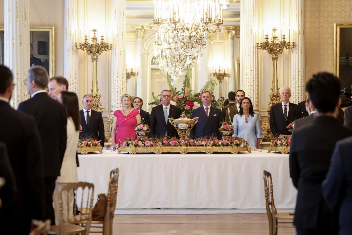 The Grand Duke and Grand Duchess of Luxembourg welcome the President of Portugal to Luxembourg on June 6, 2026 (Sophie Margue/Maison du Grand-Duc)