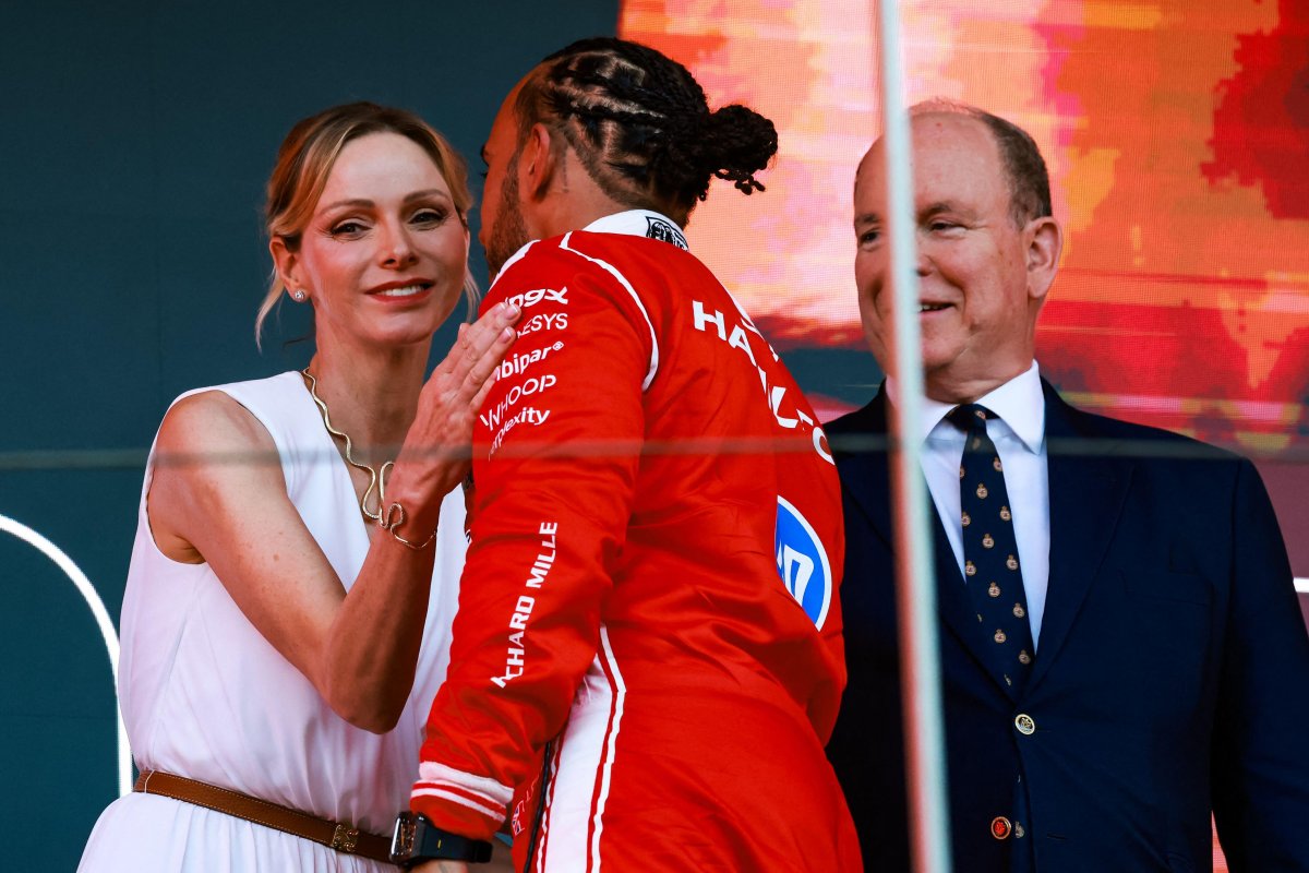 The Prince and Princess of Monaco attend the Formula 1 Grand Prix de Monaco in Monte Carlo on June 7, 2026 (Florent Gooden/DPPI/Alamy)