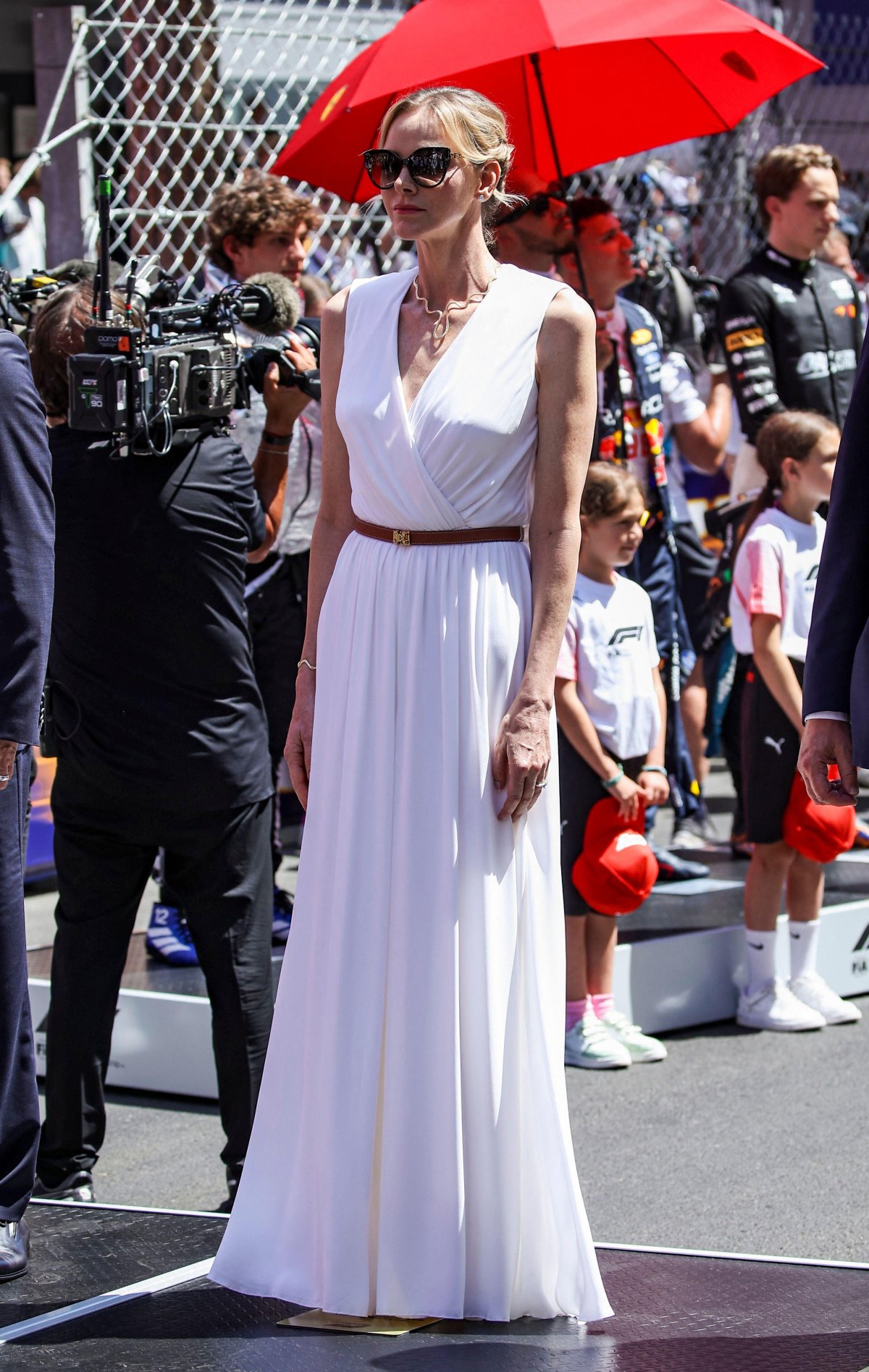 The Prince and Princess of Monaco attend the Formula 1 Grand Prix de Monaco in Monte Carlo on June 7, 2026 (Xavier Bonilla/DPPI/Alamy)