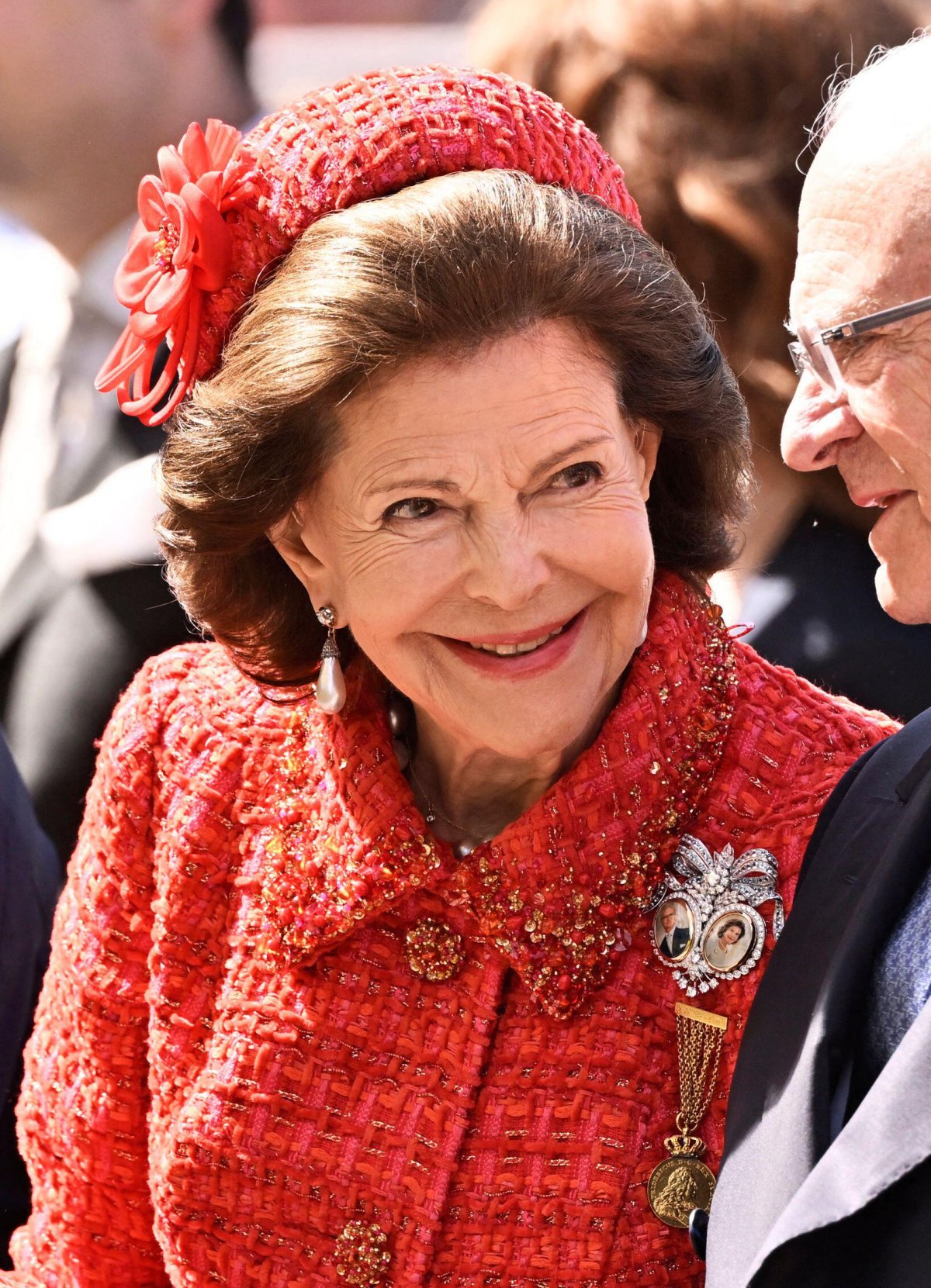 The King and Queen of Sweden celebrate their golden wedding anniversary with family and friends in Stockholm on June 13, 2026 (Pontus Lundahl/TT News Agency/Alamy)
