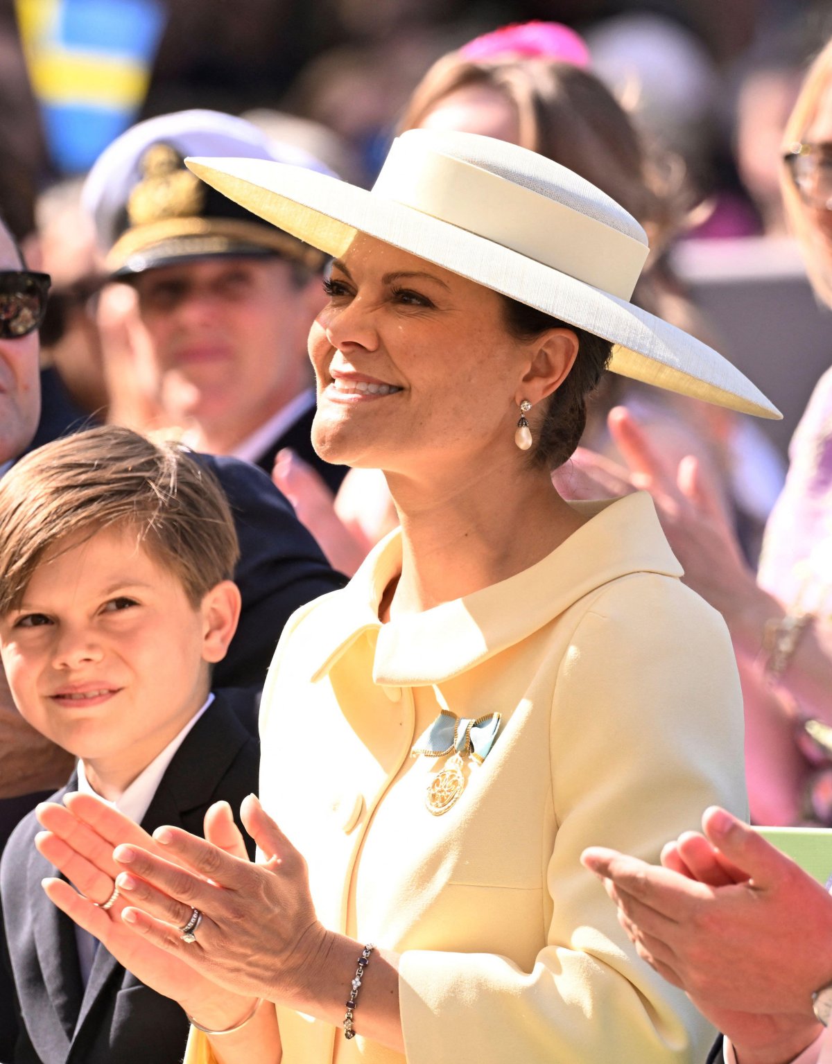The King and Queen of Sweden celebrate their golden wedding anniversary with family and friends in Stockholm on June 13, 2026 (Pontus Lundahl/TT News Agency/Alamy)