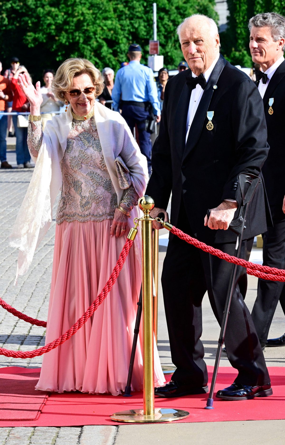 The King and Queen of Sweden celebrate their golden wedding anniversary with family and friends in Stockholm on June 13, 2026 (Jonas Ekströmer/TT News Agency/Alamy)