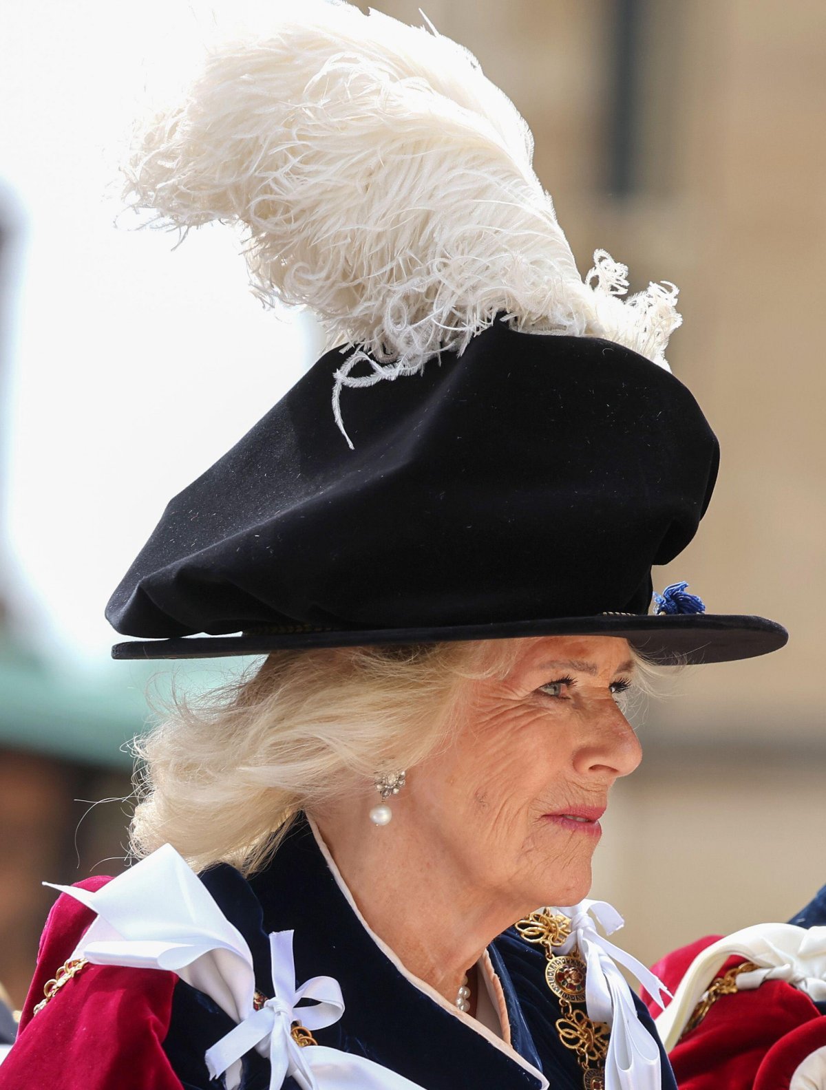 Queen Camilla attends the annual Order of the Garter service at St. George's Chapel, Windsor on June 15, 2026 (Chris Jackson/PA Images/Alamy)
