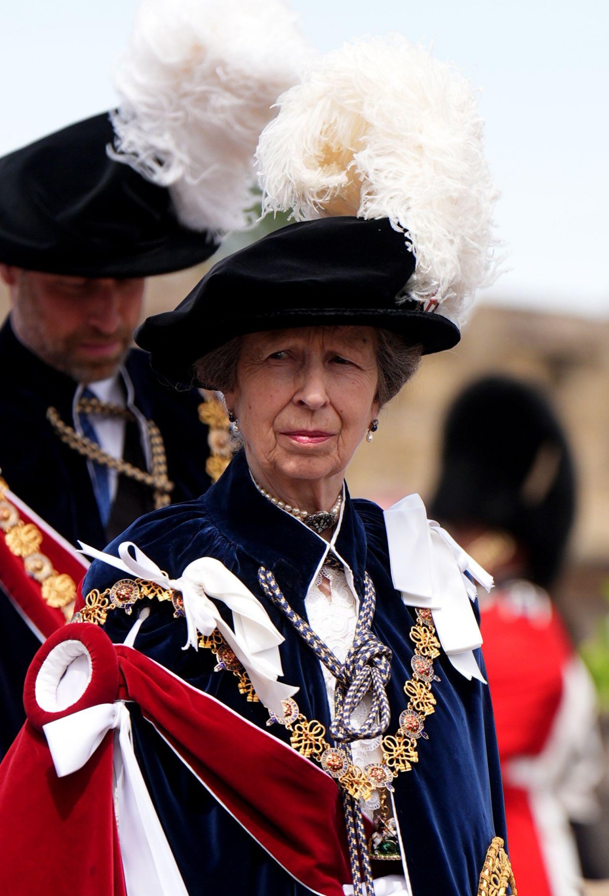 The Princess Royal attends the annual Order of the Garter service at St. George's Chapel, Windsor on June 15, 2026 (Aaron Chown/PA Images/Alamy)