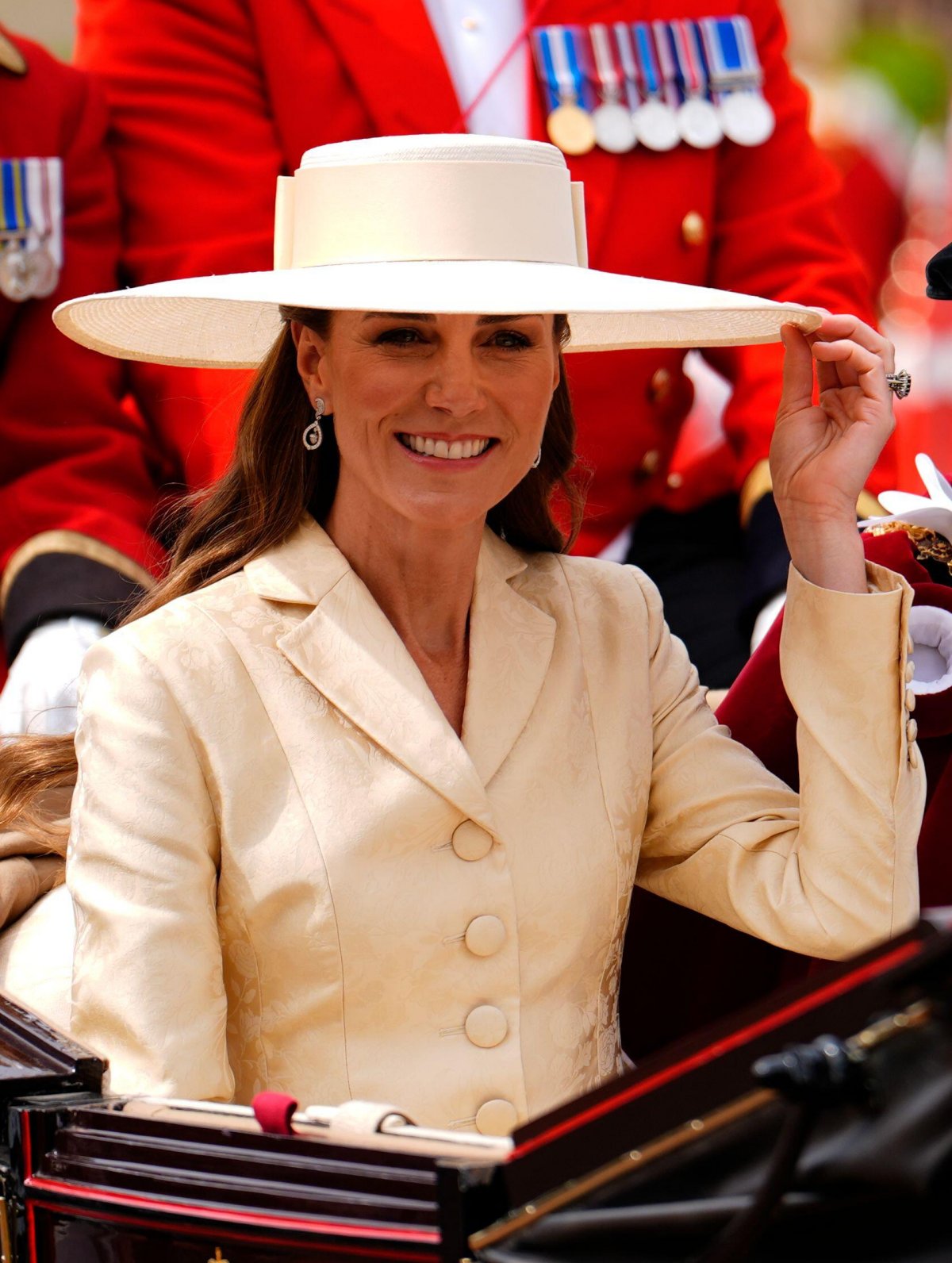 The Princess of Wales attends the annual Order of the Garter service at St. George's Chapel, Windsor on June 15, 2026 (Jordan Pettitt/PA Images/Alamy)