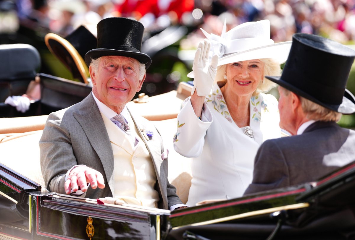 King Charles III and Queen Camilla attend Royal Ascot on June 16, 2026 (David Davies/PA Images/Alamy)