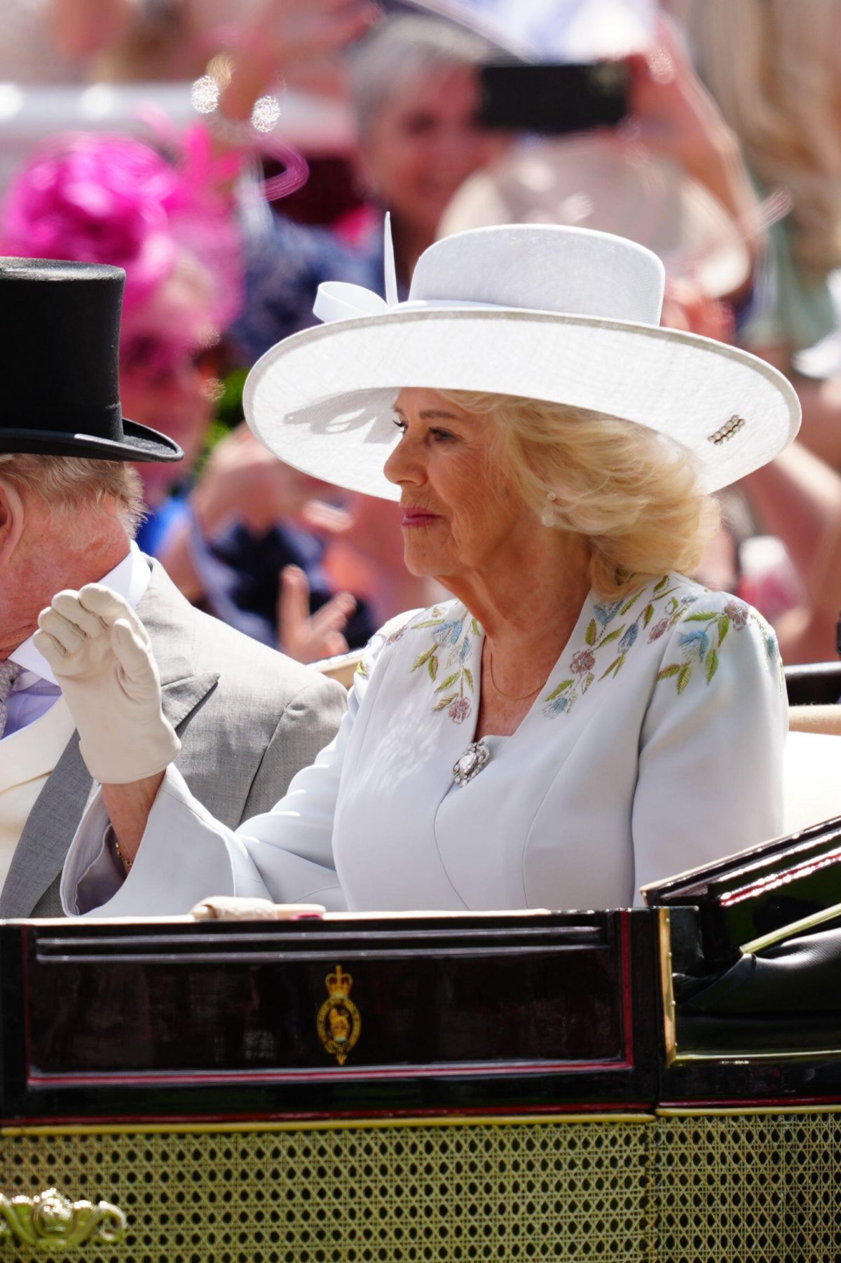 Queen Camilla attends Royal Ascot on June 16, 2026 (David Davies/PA Images/Alamy)