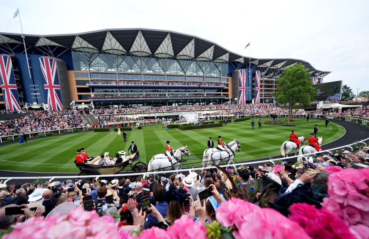 King Charles III and Queen Camilla attend Royal Ascot on June 18, 2026 (Mike Egerton/PA Images/Alamy)