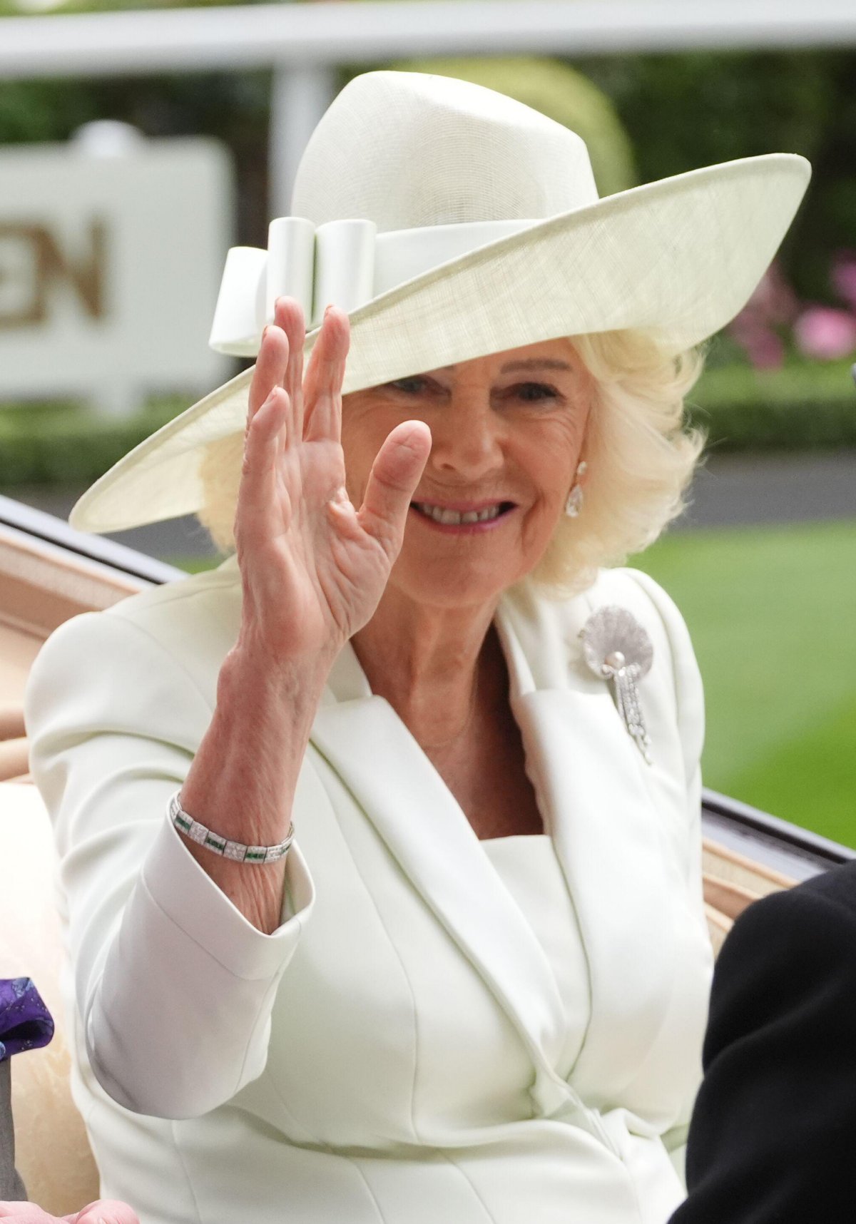 Queen Camilla attends Royal Ascot on June 18, 2026 (Jonathan Brady/PA Images/Alamy)
