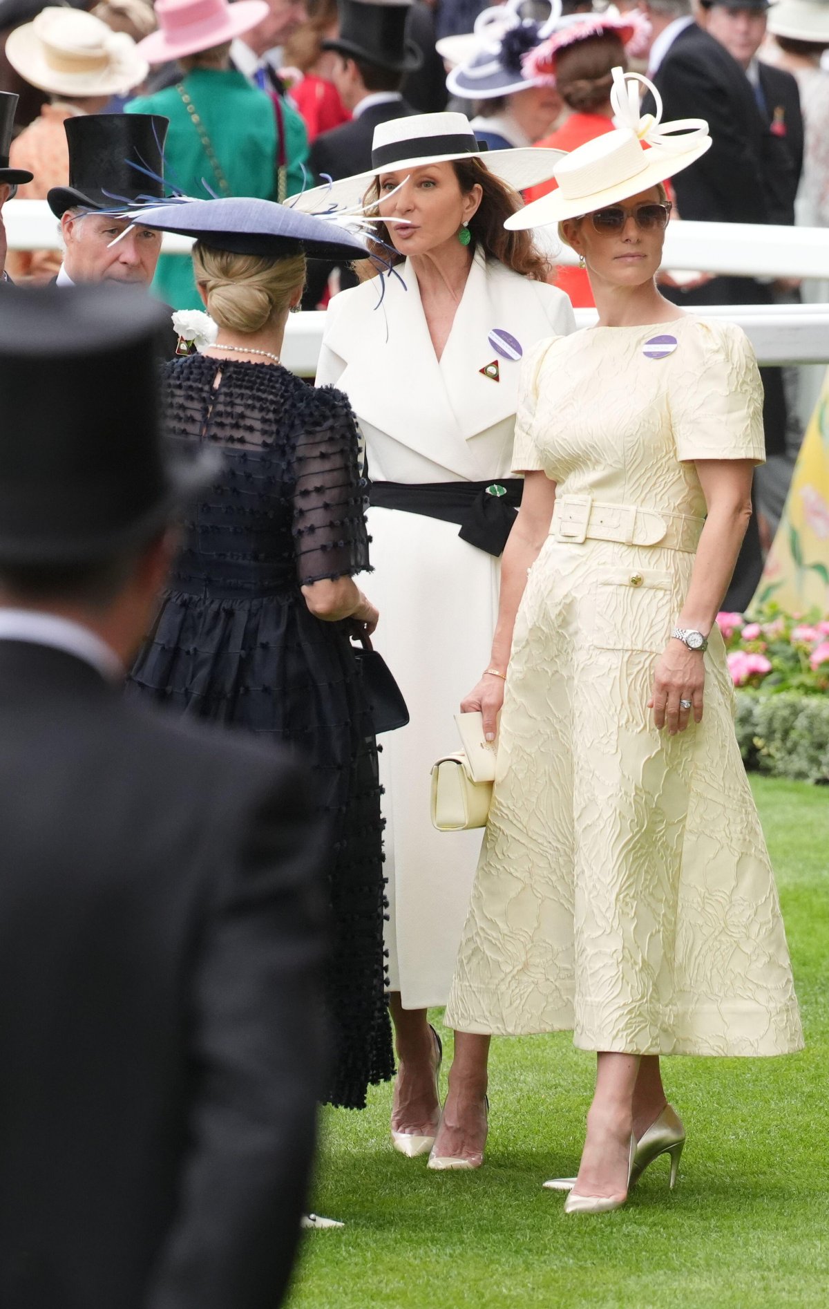 The Earl of Snowdon, the Duchess of Edinburgh, Isabelle de la Bruyère, and Zara Tindall attend Royal Ascot on June 18, 2026 (Jonathan Brady/PA Images/Alamy)