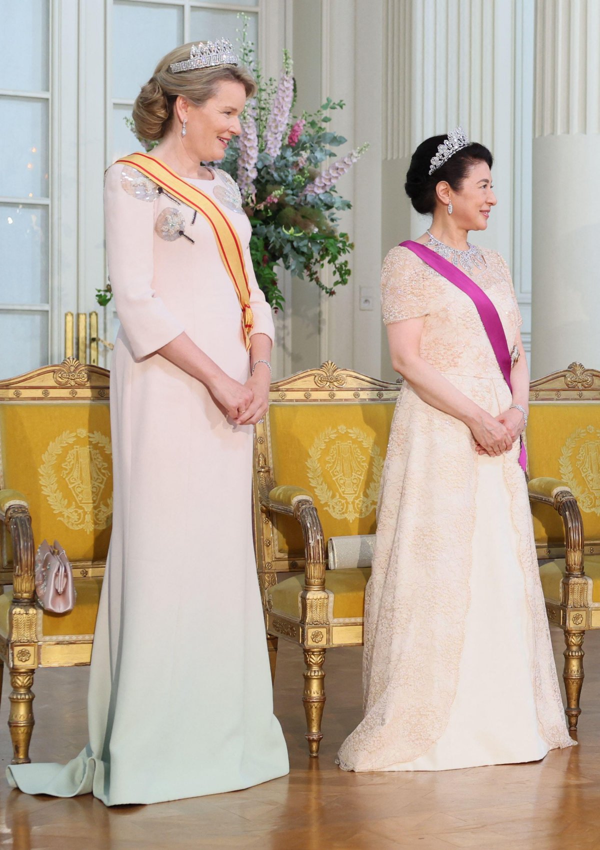 The King and Queen of the Belgians host a state banquet in honor of the Emperor and Empress of Japan at the Palace of Laeken on June 23, 2026 (BENOIT DOPPAGNE/Belga News Agency/Alamy)
