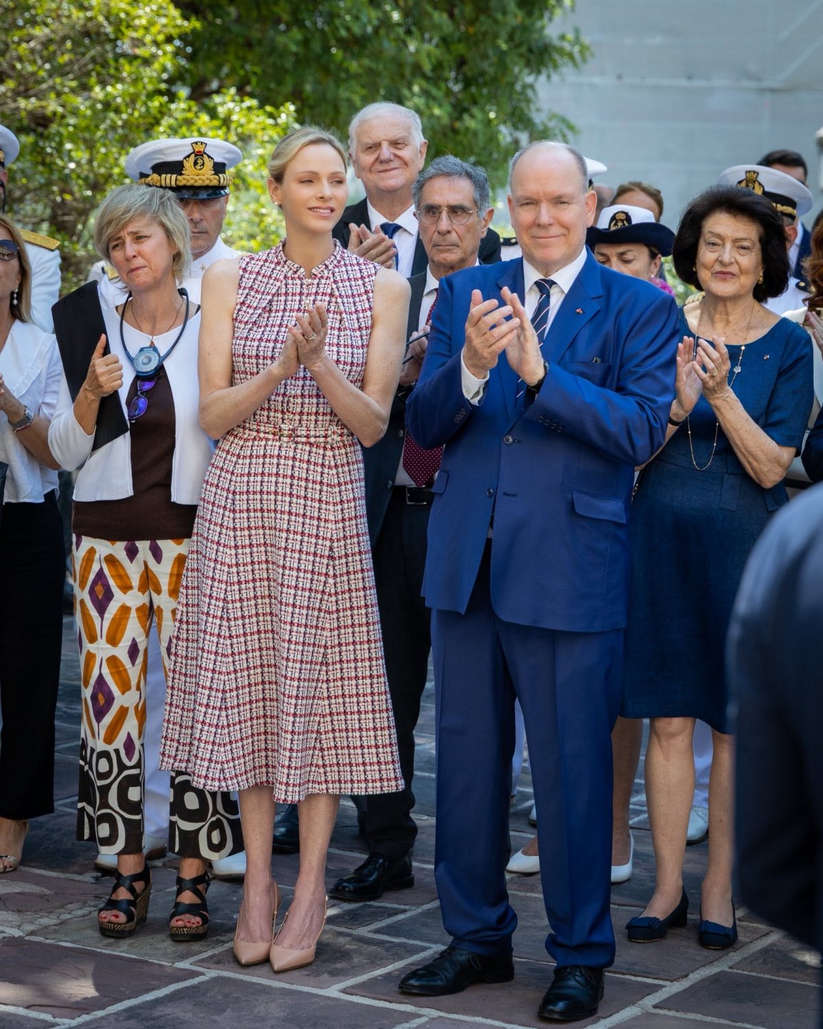The Prince and Princess of Monaco open the exhibition "Preserving the Mediterranean" to mark the 50th anniversary of the RAMOGE Agreement on June 26, 2026 (Frédéric Nebinger/Palais Princier de Monaco)