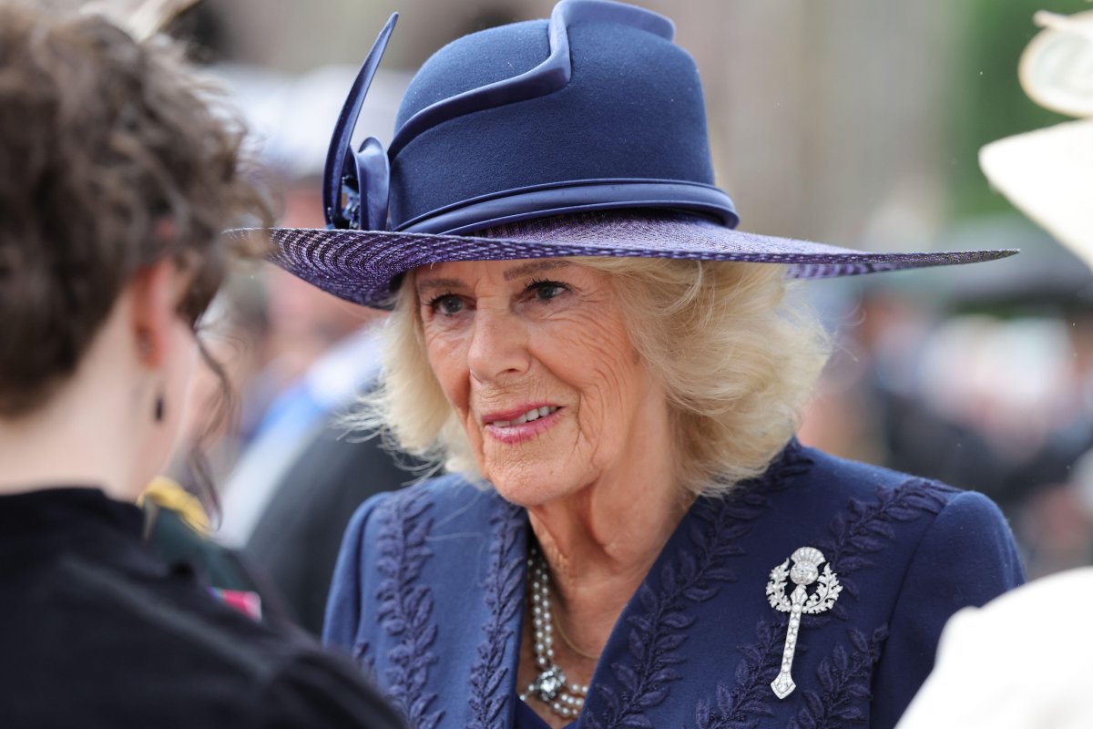 King Charles III and Queen Camilla host a garden party at the Palace of Holyroodhouse in Edinburgh on June 30, 2026 (Steve Welsh/PA Images/Alamy)