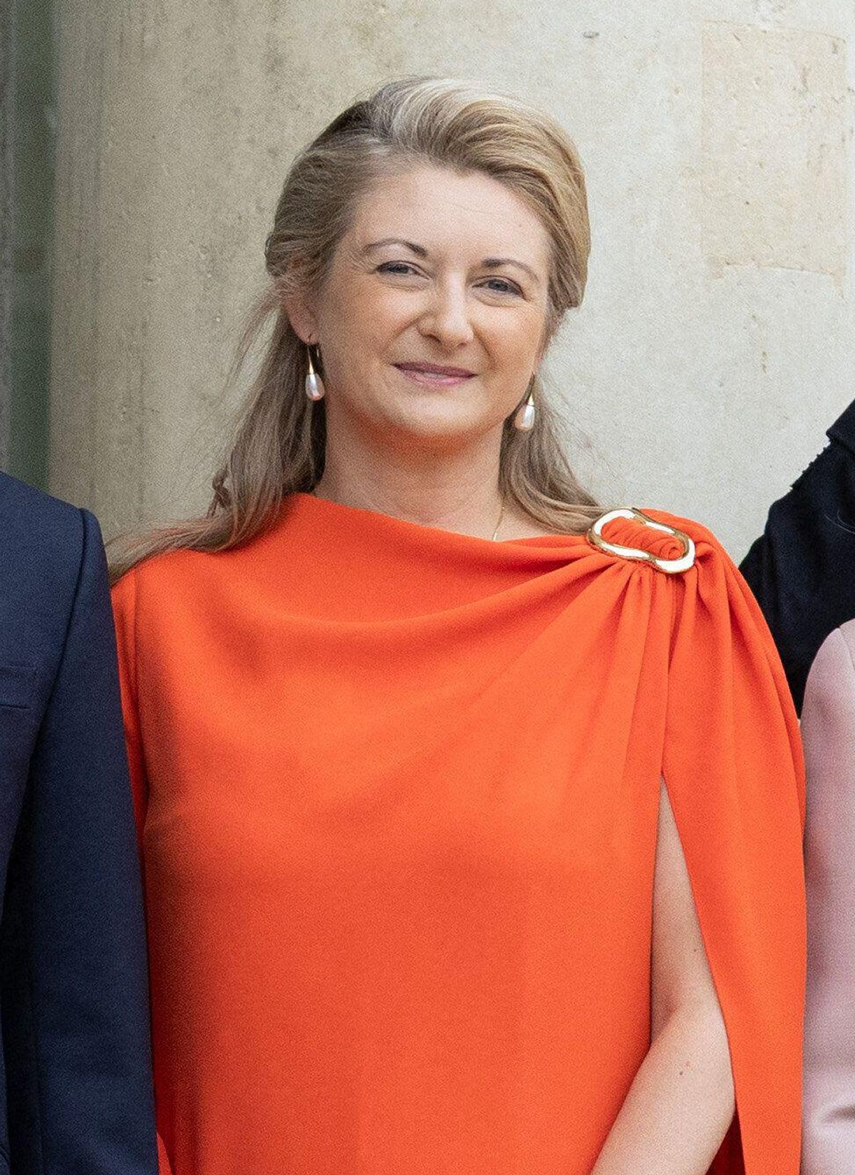 The Grand Duke and Grand Duchess of Luxembourg arrive at the Élysée Palace in Paris on July 1, 2026 (Raphael Lafargue/Abaca Press/Alamy)