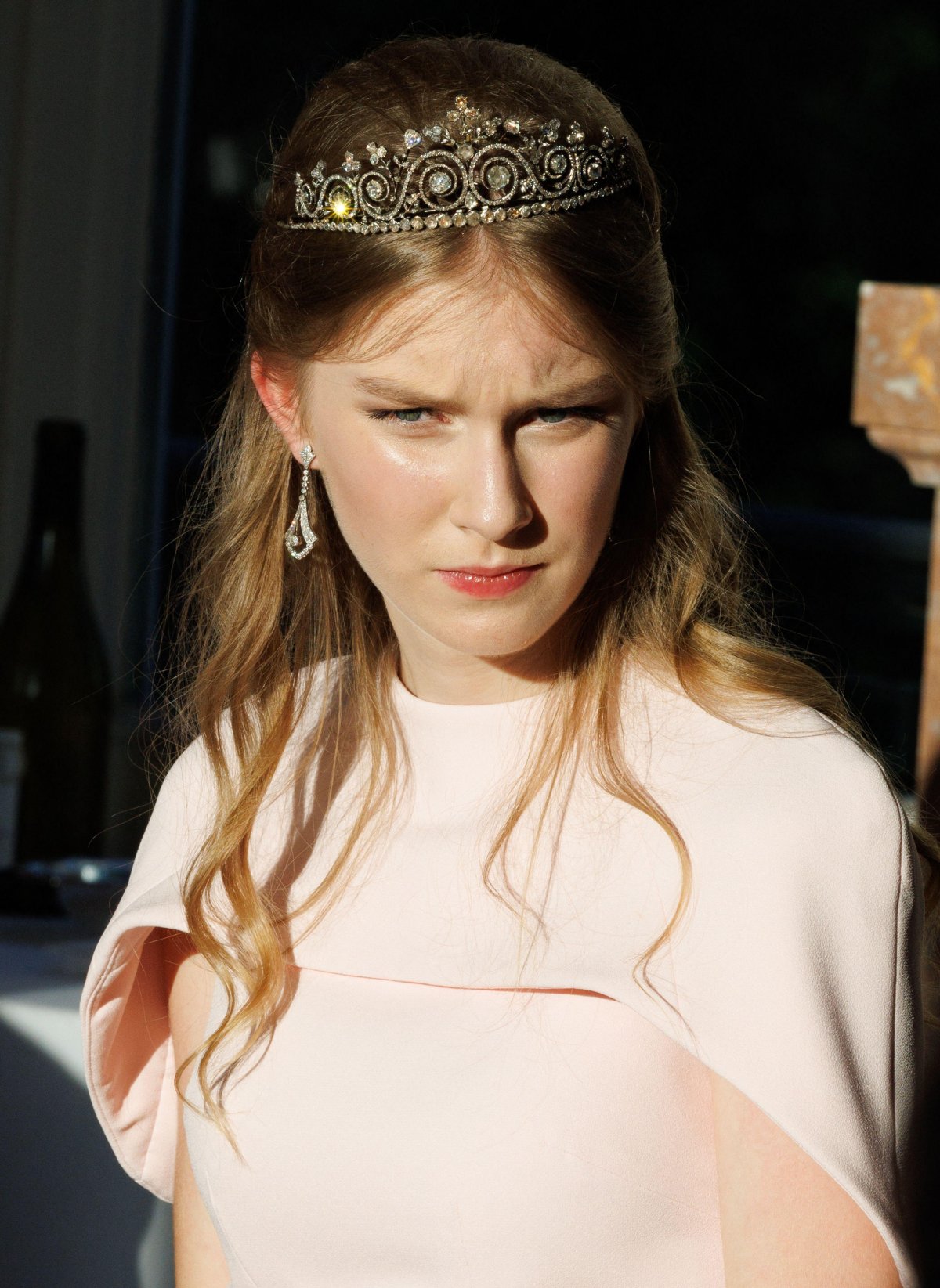 Princess Eléonore of Belgium attends a state banquet honoring the Emperor and Empress of Japan at the Palace of Laeken on June 23, 2026 (BENOIT DOPPAGNE/Belga News Agency/Alamy)