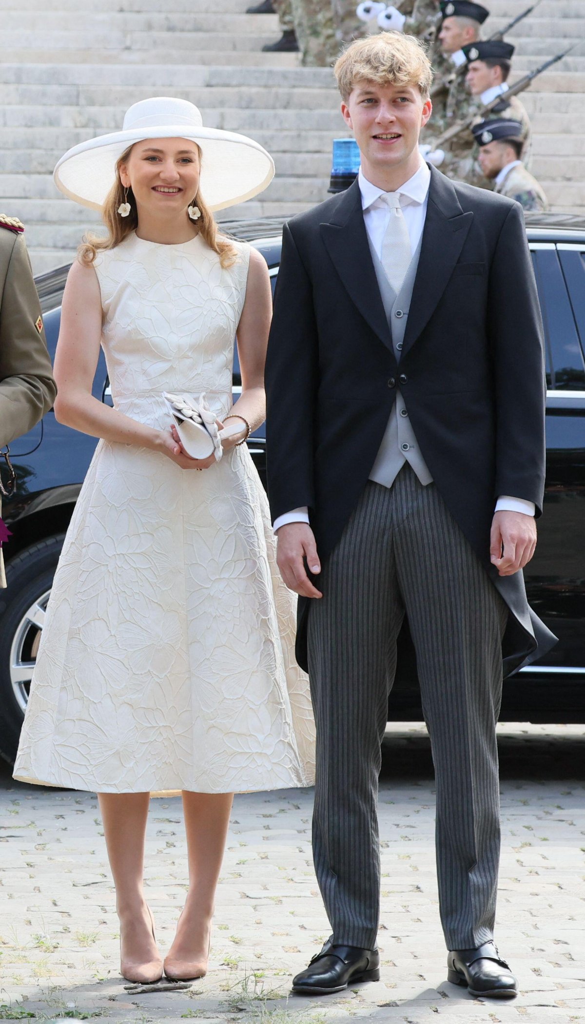 The Duchess of Brabant and Prince Emmanuel of Belgium attend a Te Deum mass during National Day celebrations in Brussels on July 21, 2026 (BENOIT DOPPAGNE/Belga News Agency/Alamy)