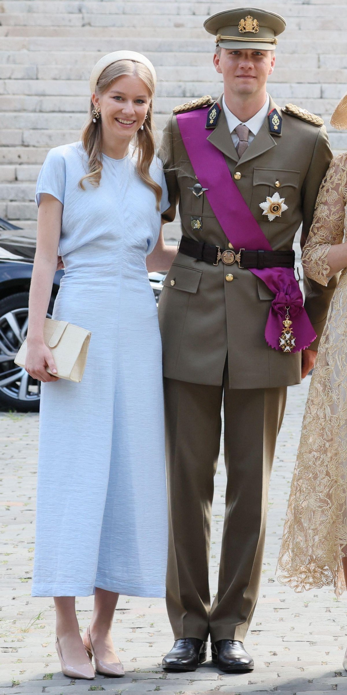 Princess Eleonore and Prince Gabriel of Belgium attend a Te Deum mass during National Day celebrations in Brussels on July 21, 2026 (BENOIT DOPPAGNE/Belga News Agency/Alamy)