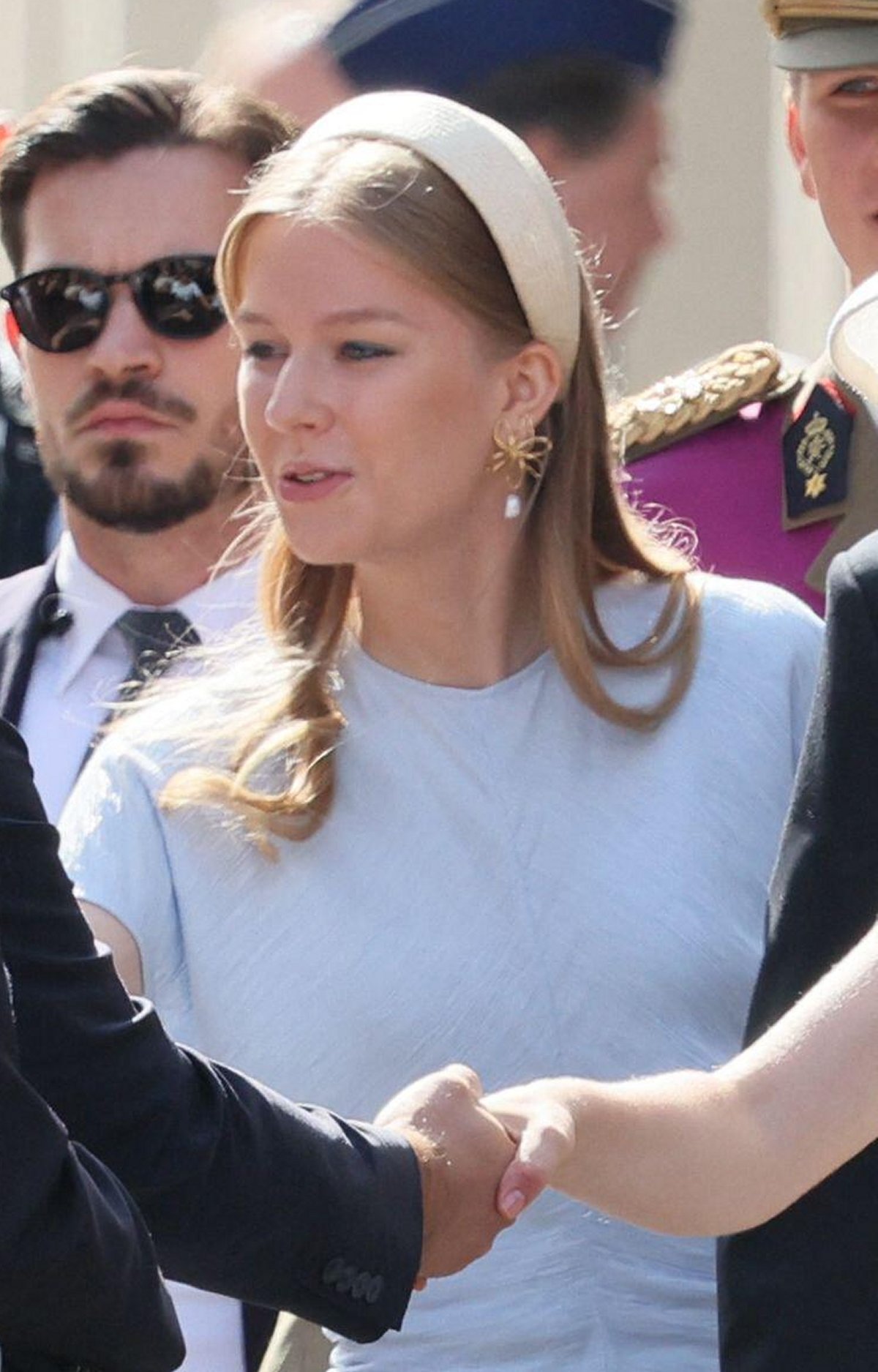 Princess Eleonore of Belgium attends a Te Deum mass during National Day celebrations in Brussels on July 21, 2026 (BENOIT DOPPAGNE/Belga News Agency/Alamy)