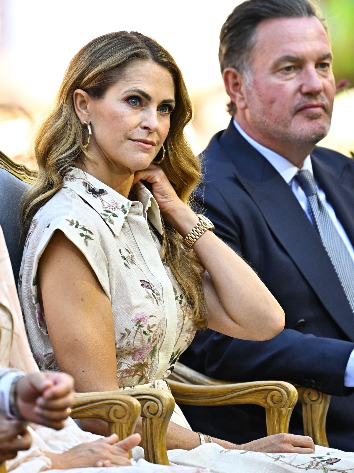 Princess Madeleine of Sweden celebrates Crown Princess Victoria's birthday in Borgholm on July 14, 2026 (Jonas Ekströmer/TT News Agency/Alamy)