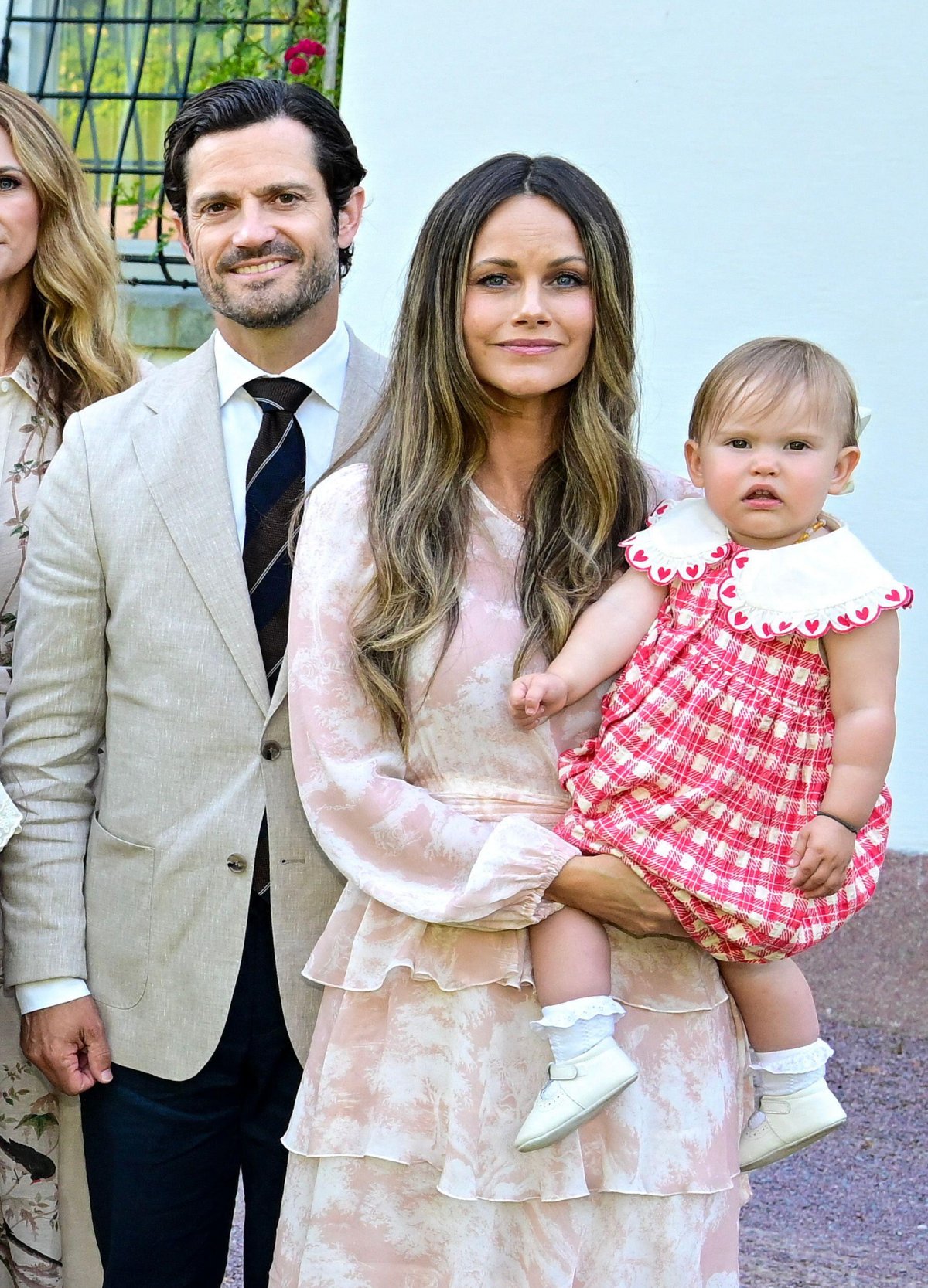 Prince Carl Philip, Princess Sofia, and Princess Ines of Sweden celebrate Crown Princess Victoria's birthday in Borgholm on July 14, 2026 (Jonas Ekströmer/TT News Agency/Alamy)