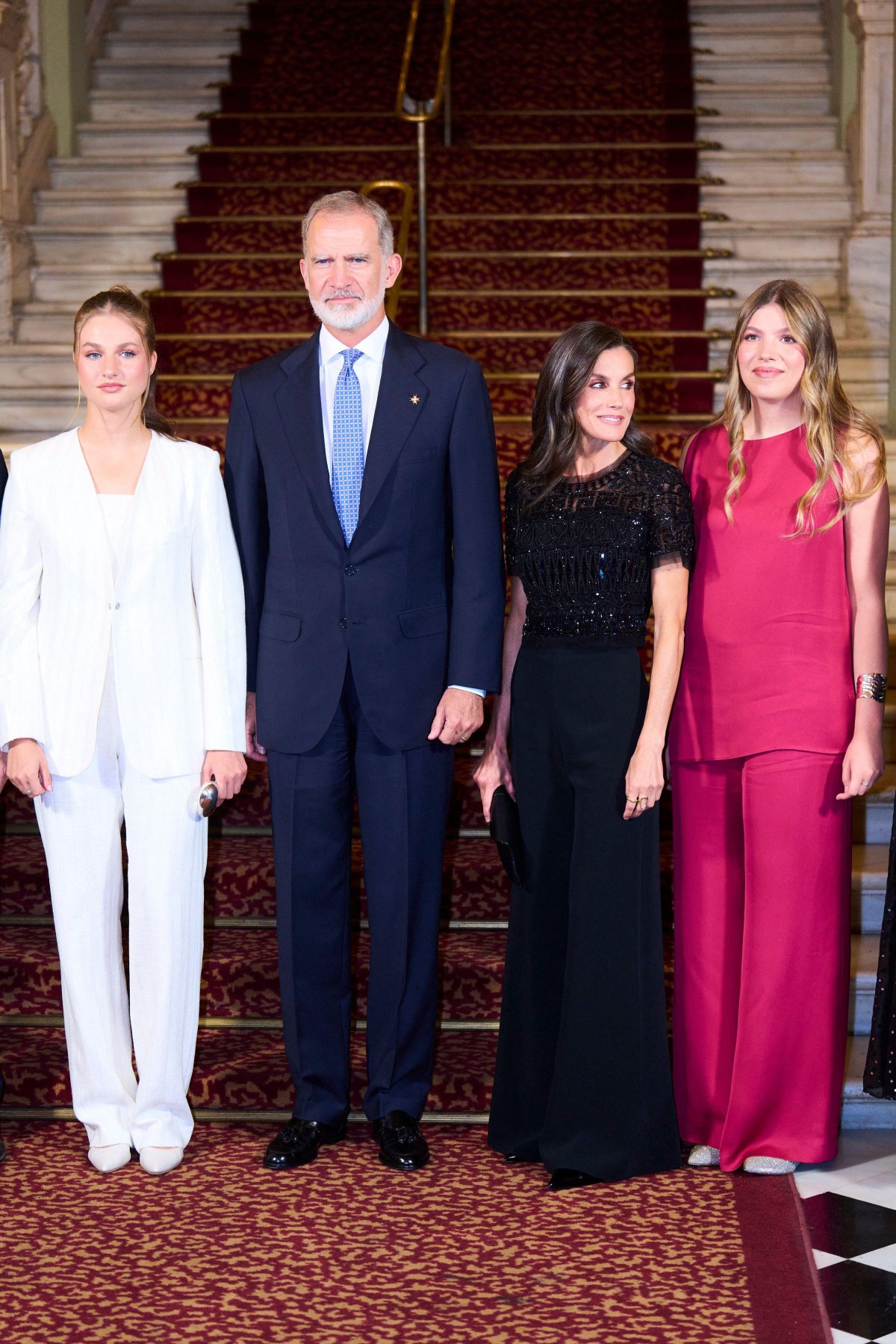The King and Queen of Spain, with the Princess of Asturias and Infanta Sofia, attend the Princess of Girona Awards ceremony in Barcelona on July 14, 2026 (Jack Abuin/Zuma Press/Alamy)