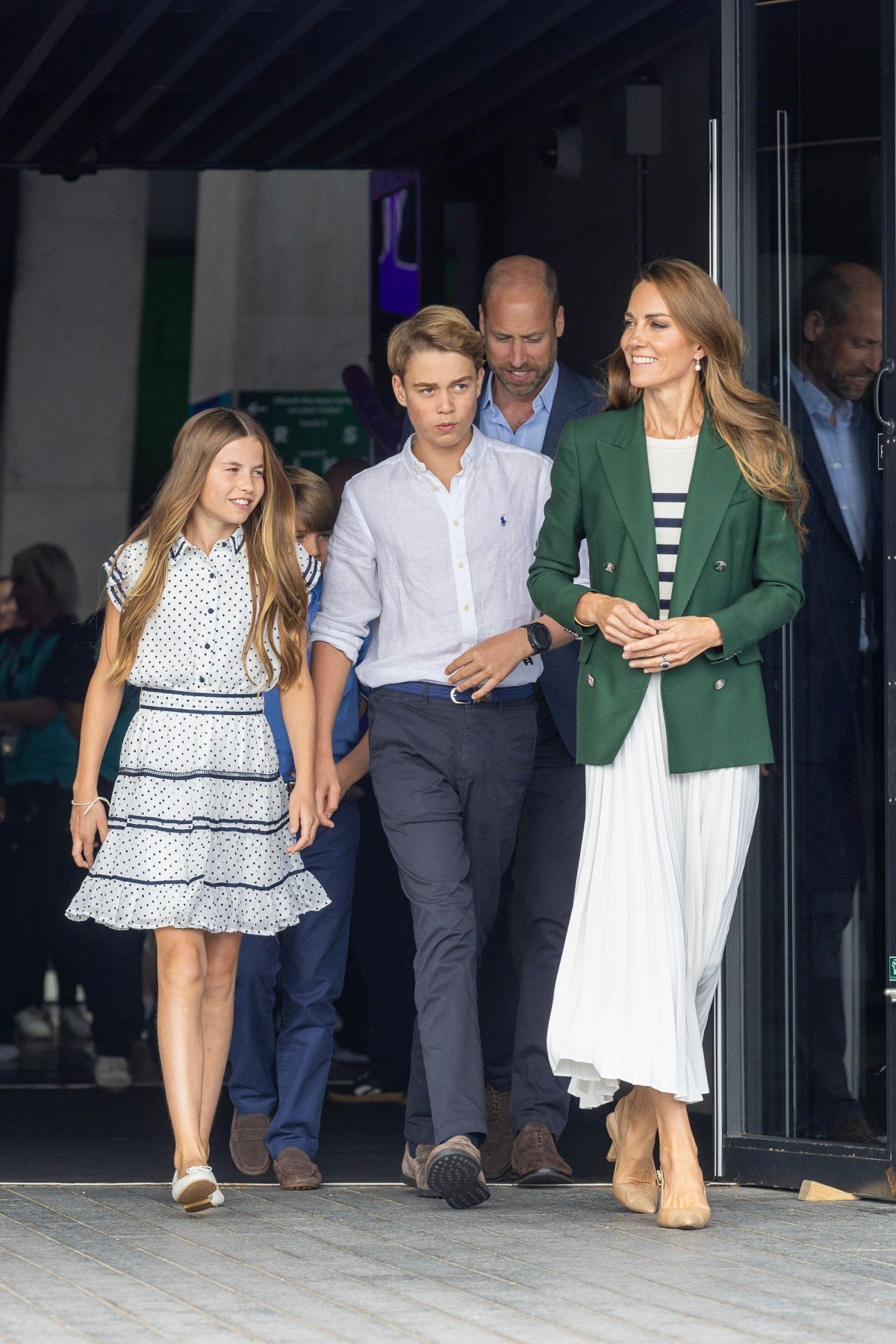The Duke and Duchess of Rothesay, with their children, leave the Hydro Arena during the Commonwealth Games in Glasgow on August 1, 2026 (Michael McGurk/PA Images/Alamy)