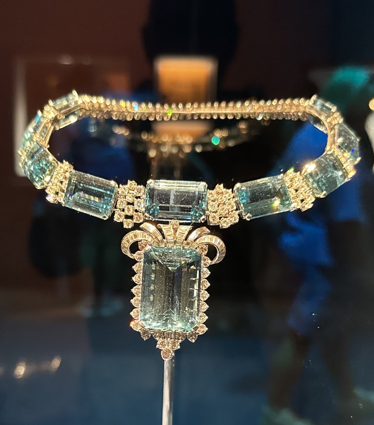 Necklace of aquamarines and diamonds, made by Van Cleef & Arpels, 1955 (Photo generously shared by Toni)