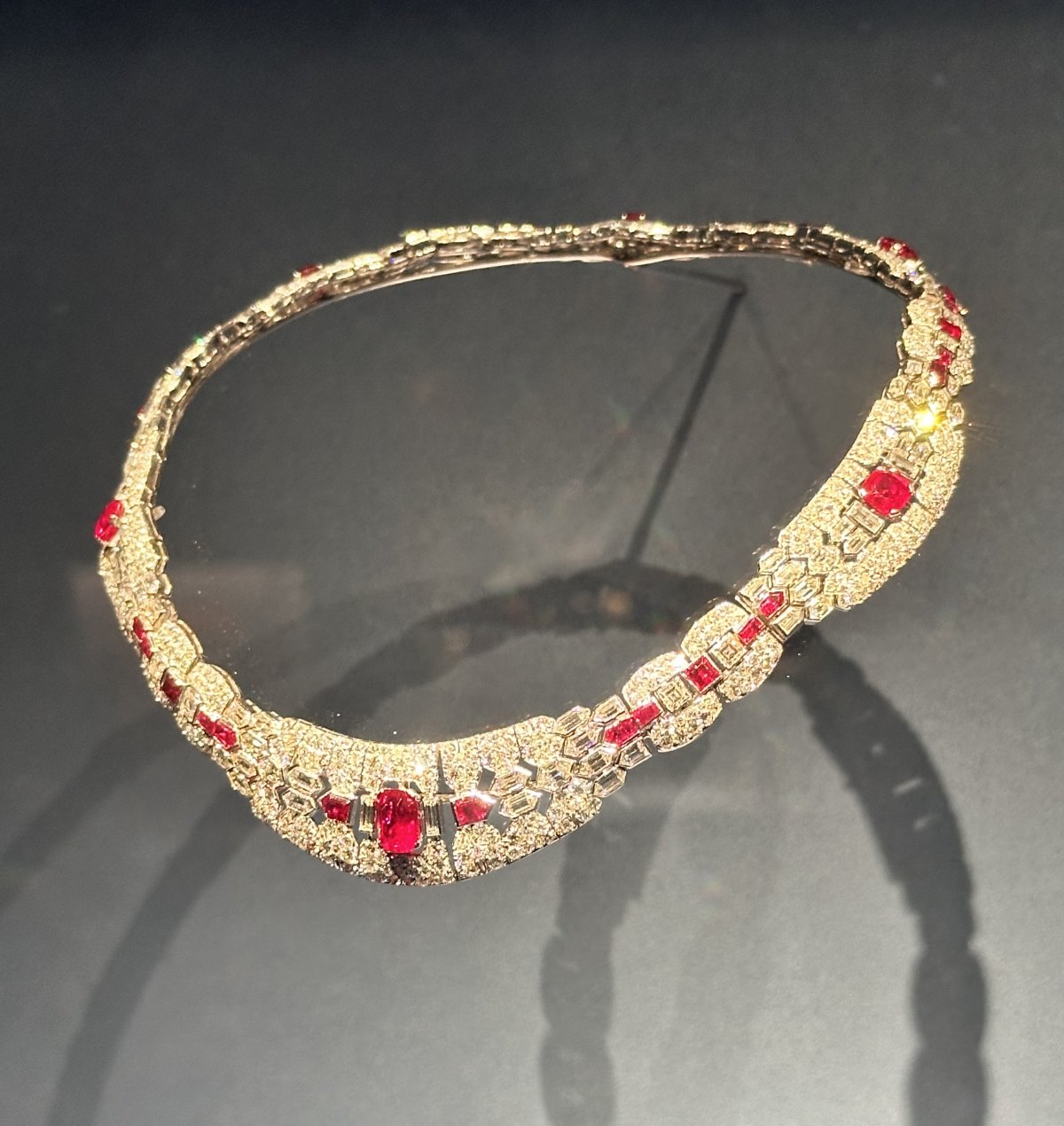 Necklace set with rubies and diamonds, made by Van Cleef & Arpels, 1936 (Photo generously shared by Toni)