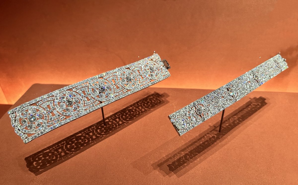 Bracelets in diamonds and platinum, made by Van Cleef & Arpels, 1922-25 (Photo generously shared by Toni)