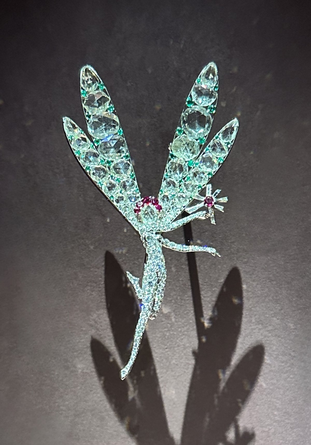 The "Spirit of Beauty" clip brooch, set with emeralds, rubies, and diamonds, acquired by Barbara Hutton from Van Cleef & Arpels, 1941 (Photo generously shared by Toni)