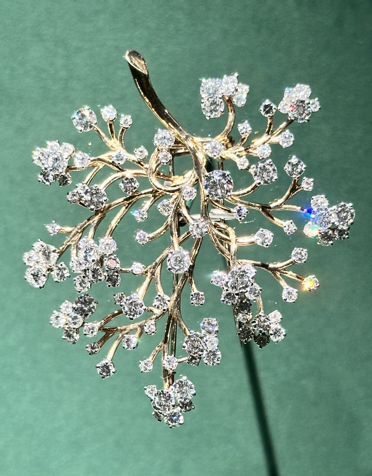 Fern clip brooch, set with diamonds, made by Van Cleef & Arpels, 1958-61 (Photo generously shared by Toni)