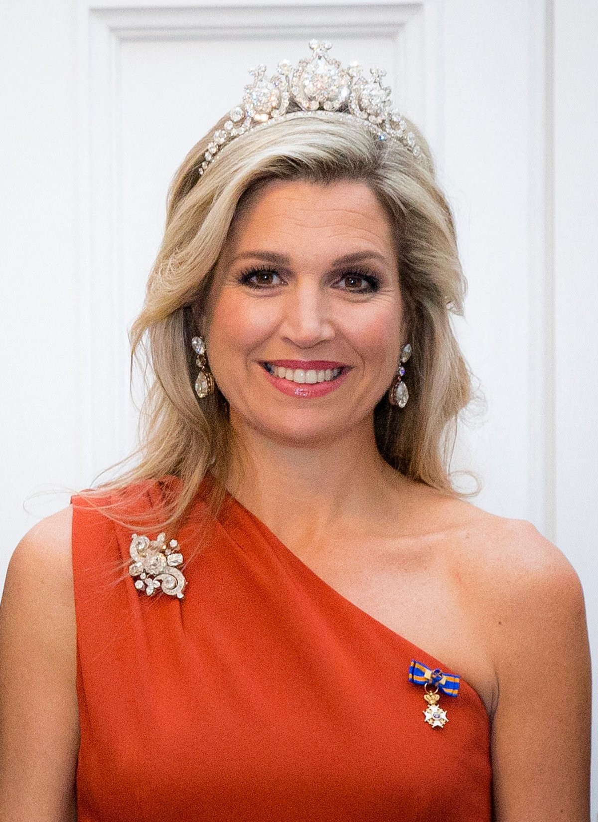 The Queen of the Netherlands attends a state dinner at Government House in Wellington, New Zealand, on November 7, 2016 (Patrick van Katwijk/DPA Picture Alliance/Alamy)