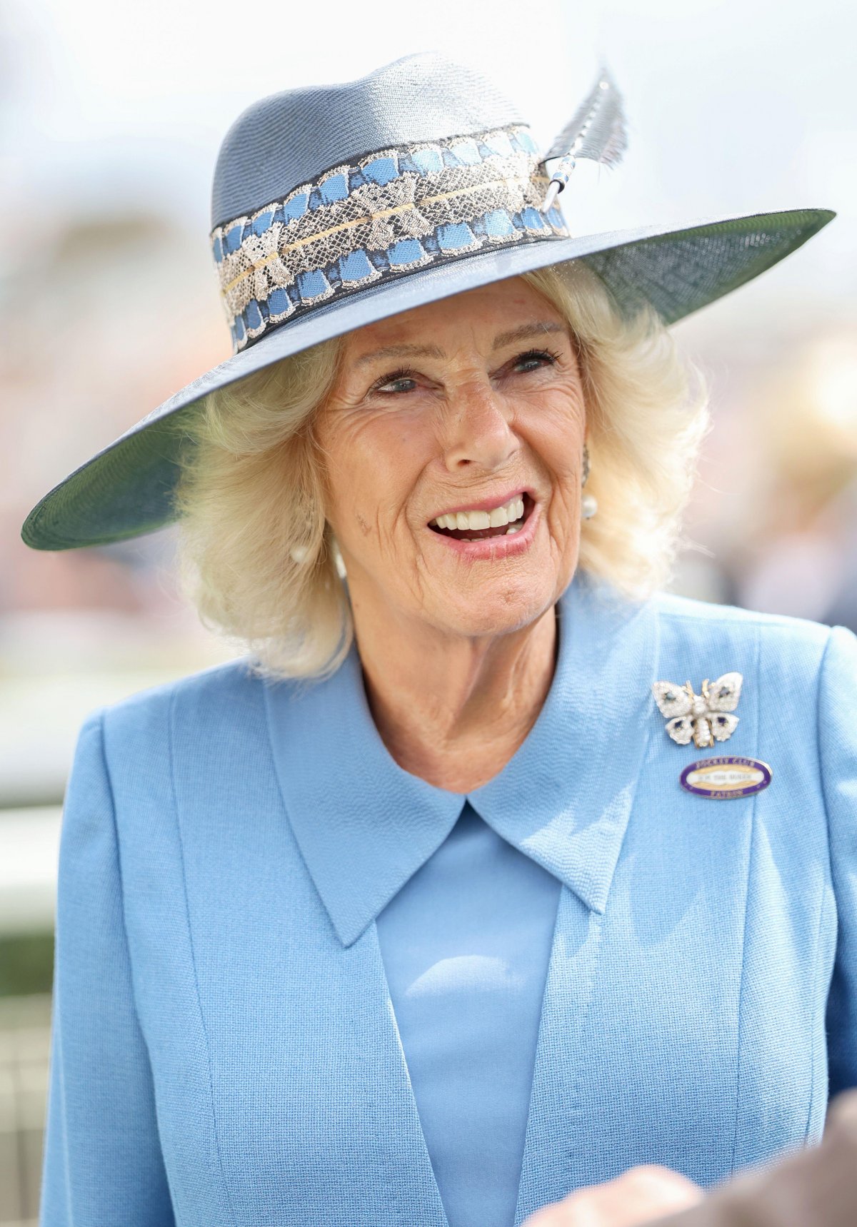 Queen Camilla attends day one of the Sky Bet Ebor Festival at York Racecourse on August 19, 2026 (Chris Jackson/PA Images/Alamy)