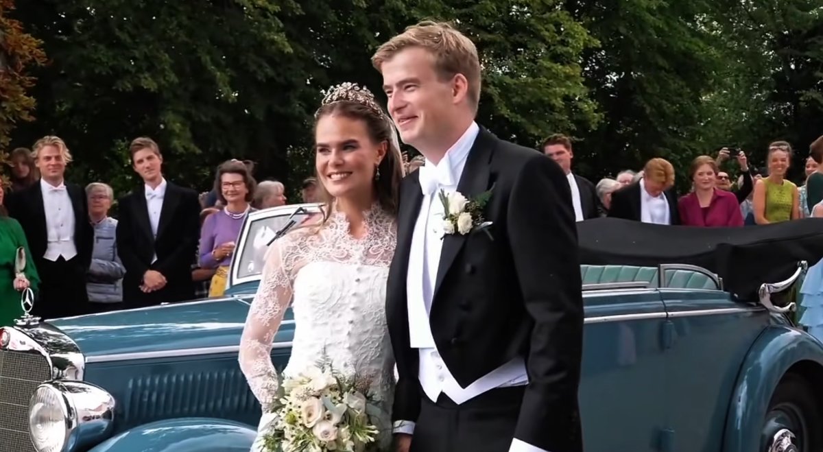 Count Gregers Ahlefeldt-Laurvig-Bille, godson of the King of Denmark, marries Cecilie Juhl at Egeskov Castle on August 22, 2026 (screencapture)