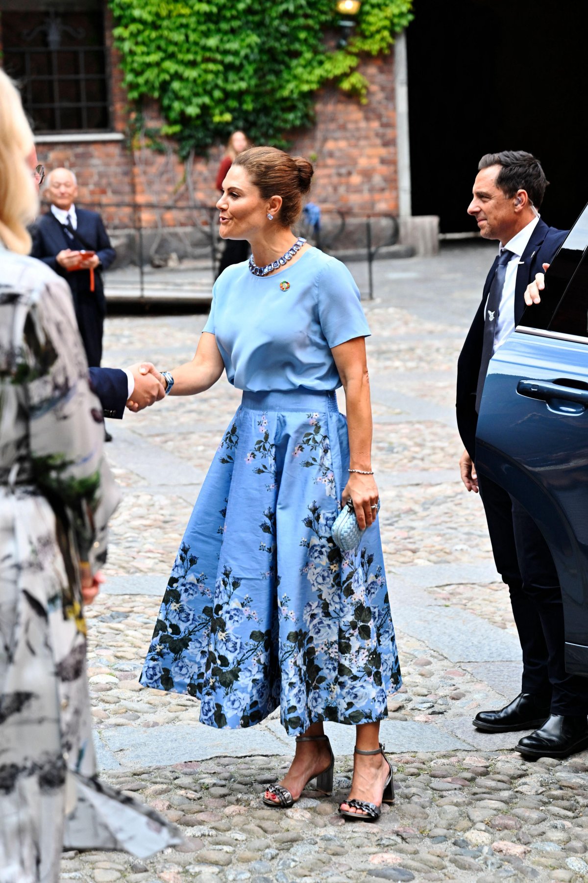 The Crown Princess of Sweden attends the Stockholm Junior Water Prize award ceremony at Stockholm City Hall on August 25, 2026 (Pontus Lundahl/TT News Agency/Alamy)