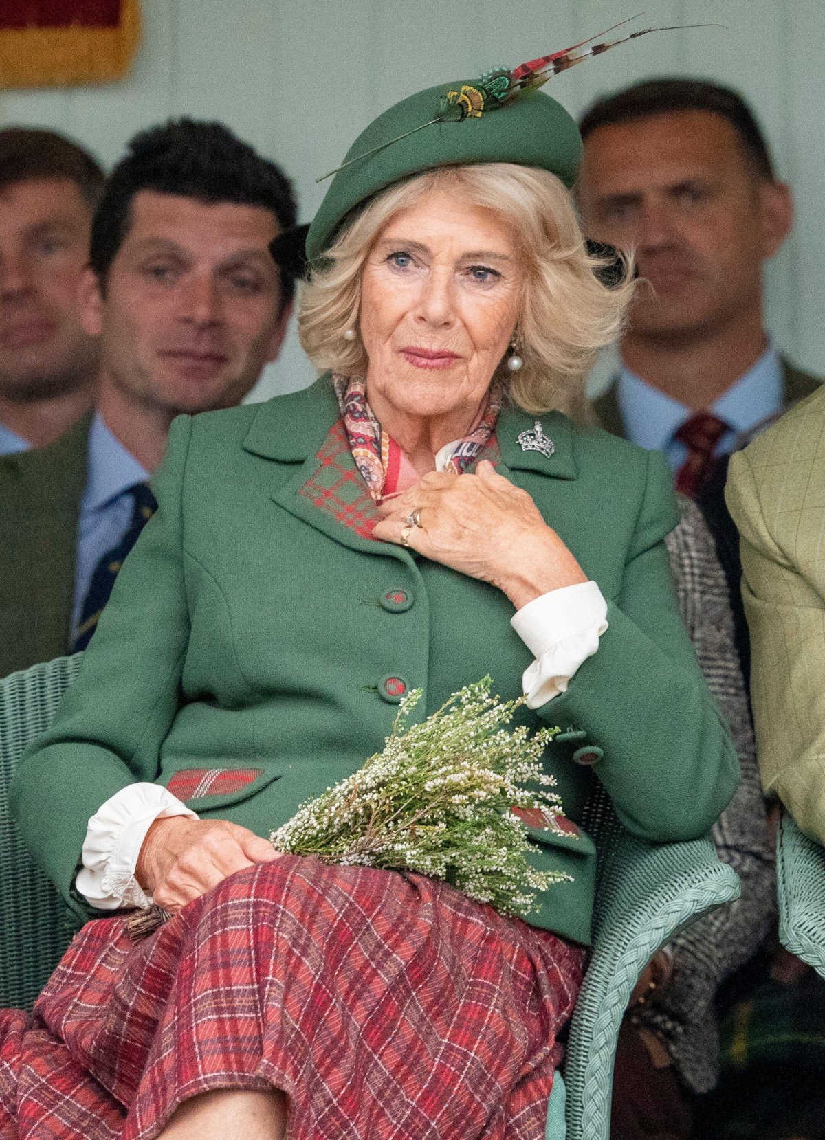 King Charles III and Queen Camilla attend the Braemar Gathering at the Princess Royal and Duke of Fife Memorial Park on September 5, 2026 (Arthur Edwards/PA Images/Alamy)
