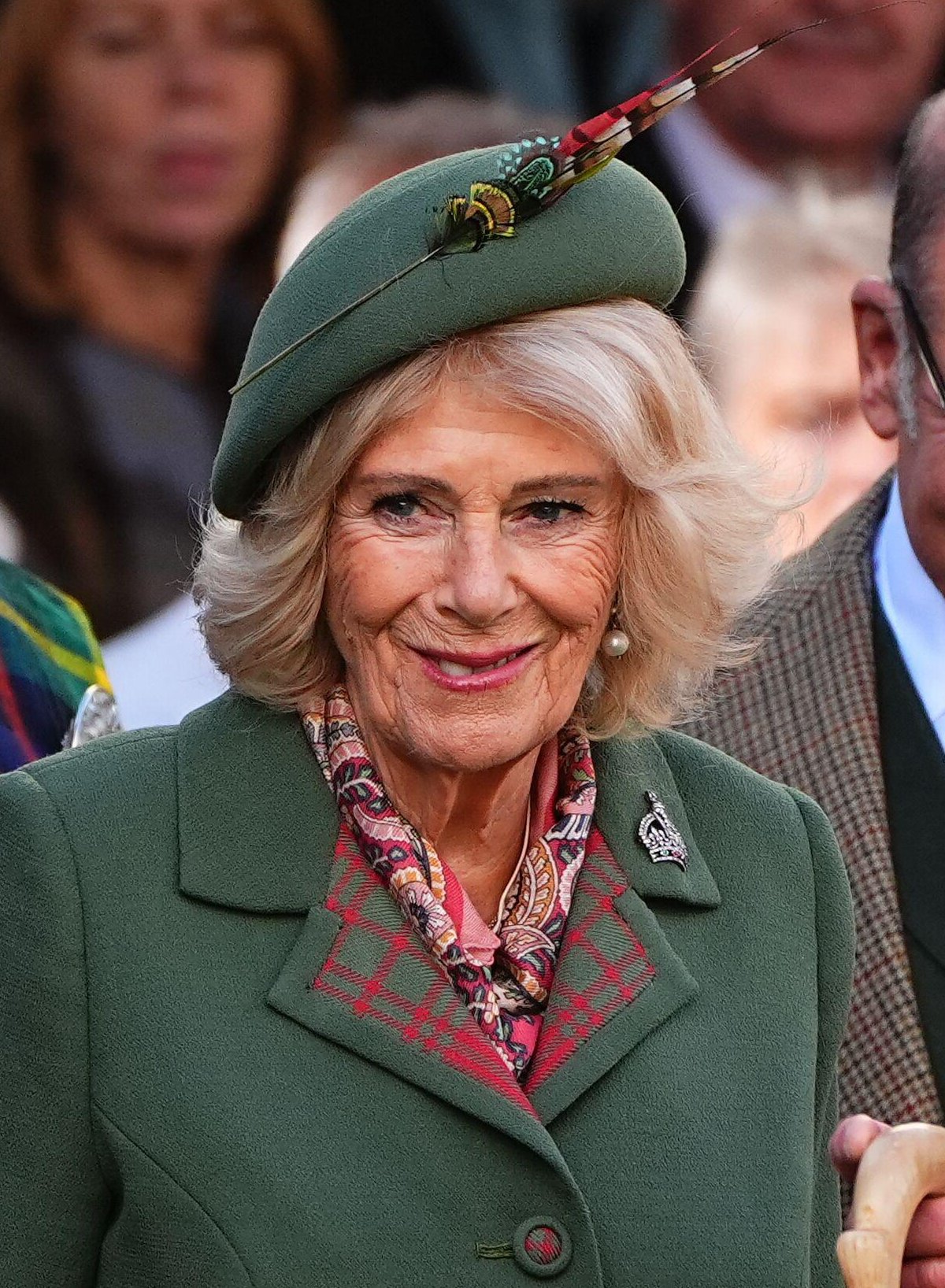 King Charles III and Queen Camilla attend the Braemar Gathering at the Princess Royal and Duke of Fife Memorial Park on September 5, 2026 (Aaron Chown/PA Images/Alamy)