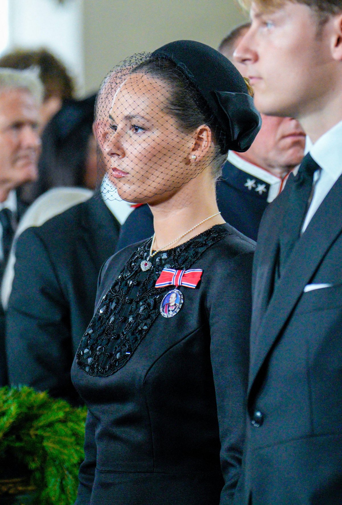 Crown Princess Ingrid Alexandra arrives for the funeral of King Harald V in Oslo on September 9, 2026 (Stian Lysberg Solum/NTB/Alamy)